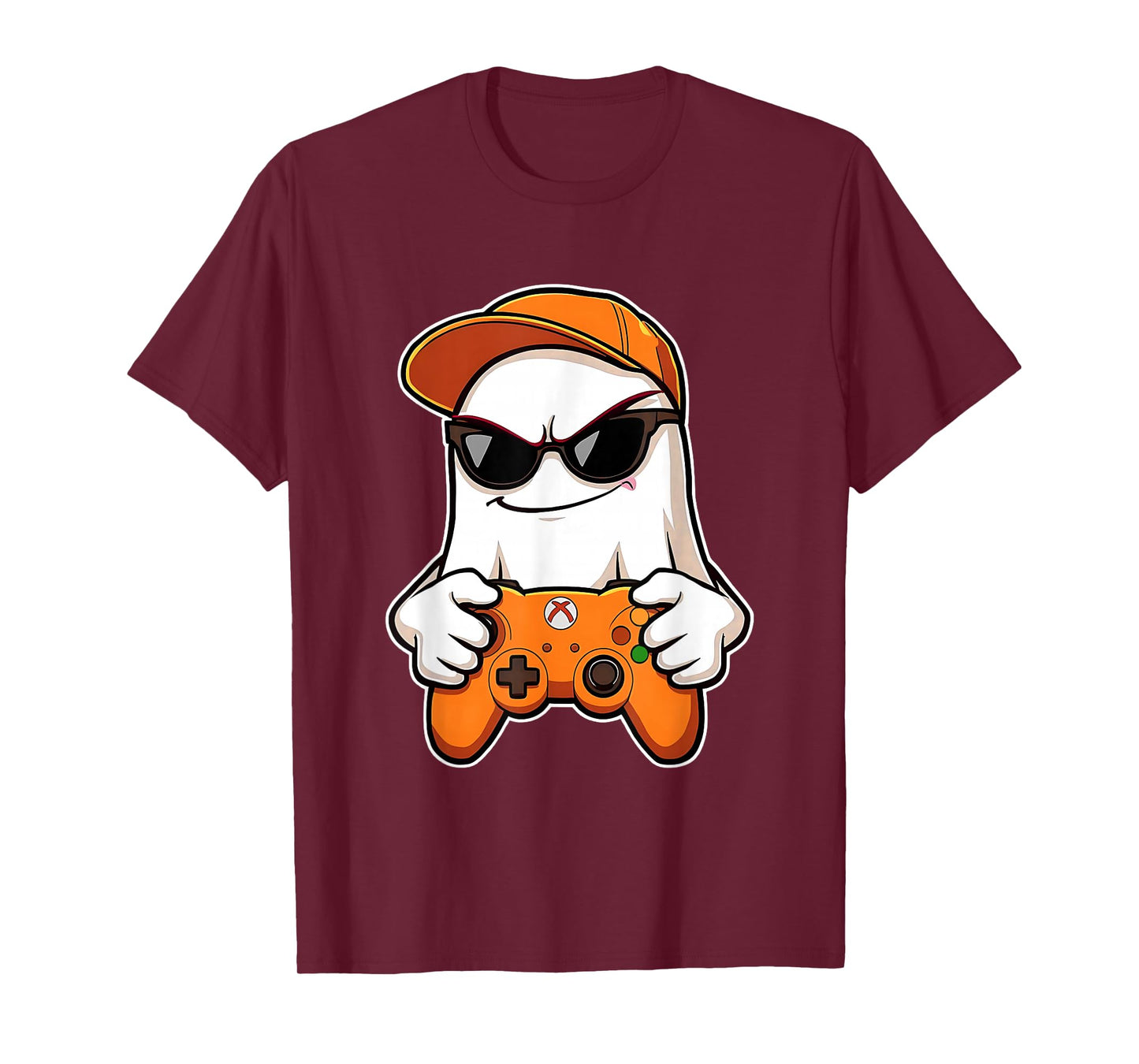 Spooky Season Halloween Costume Gaming Cute Funny Ghost T-Shirt