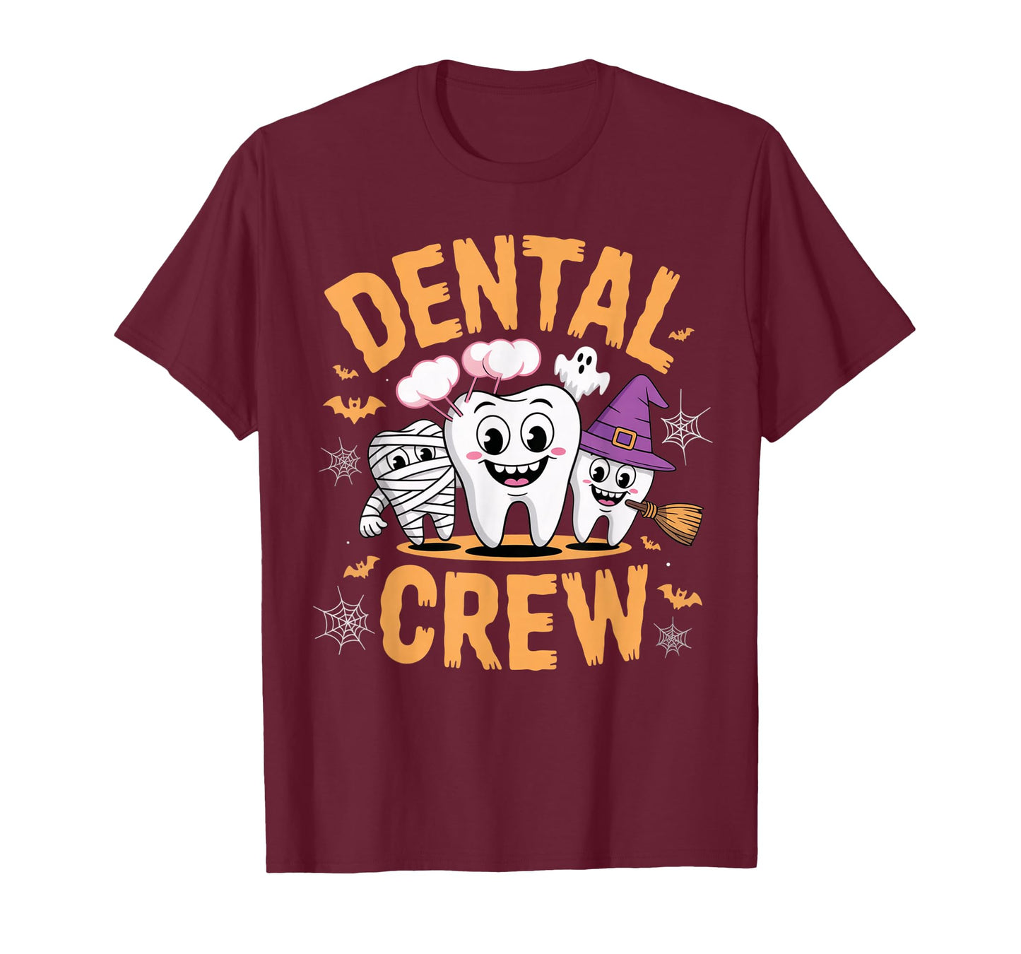 Dental Crew Halloween Dentist Hygienist Tooth Design T-Shirt