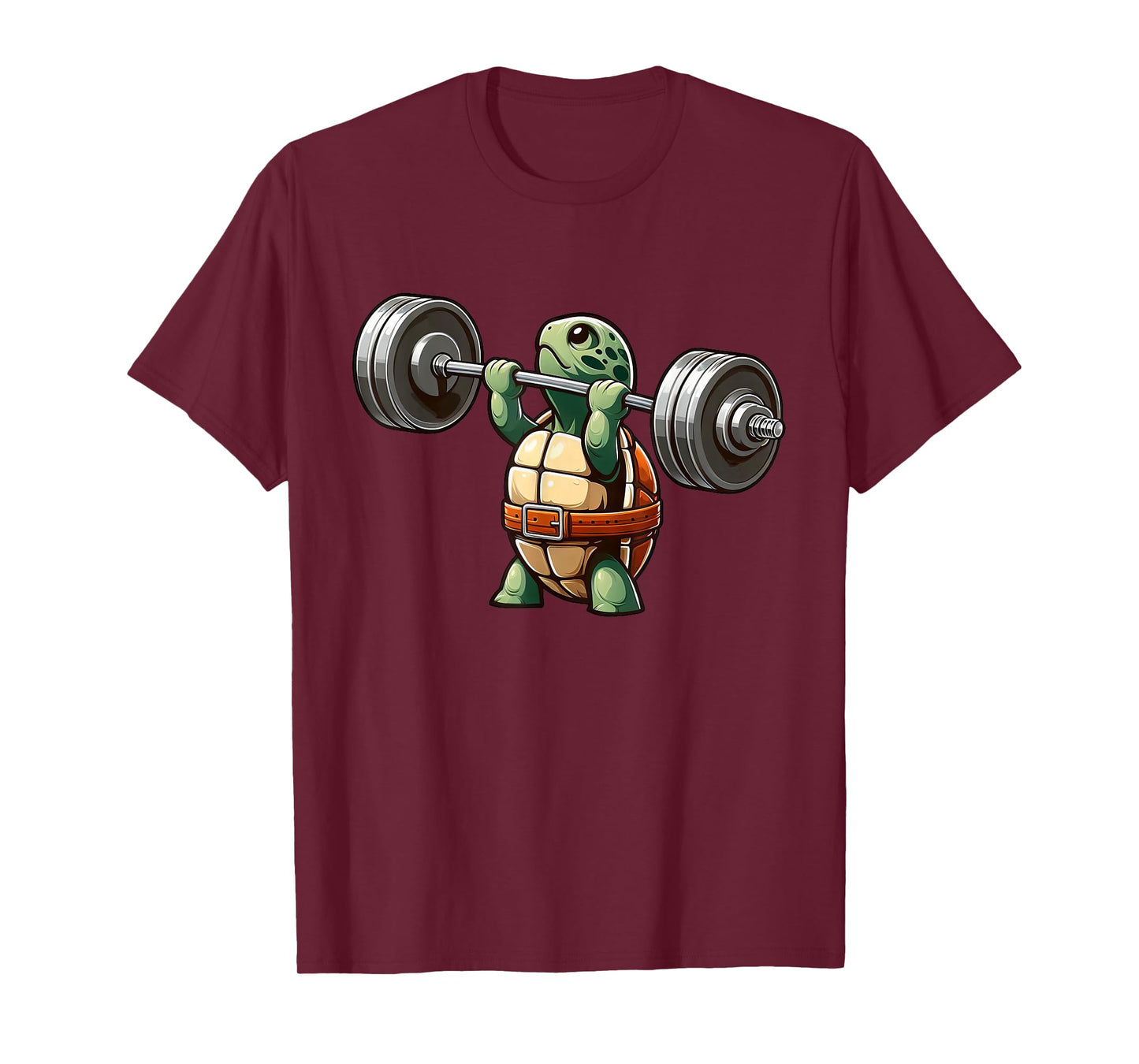 Turtle Weightlifter Strong Workout Gym T-Shirt