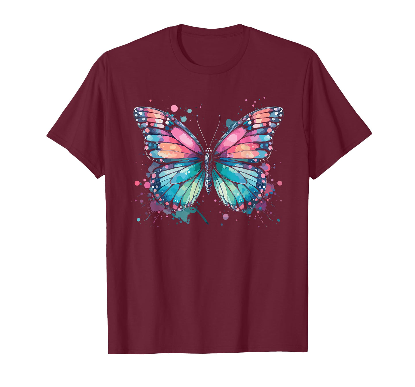 Butterfly Watercolor Design – Boho Aesthetic Art T-Shirt