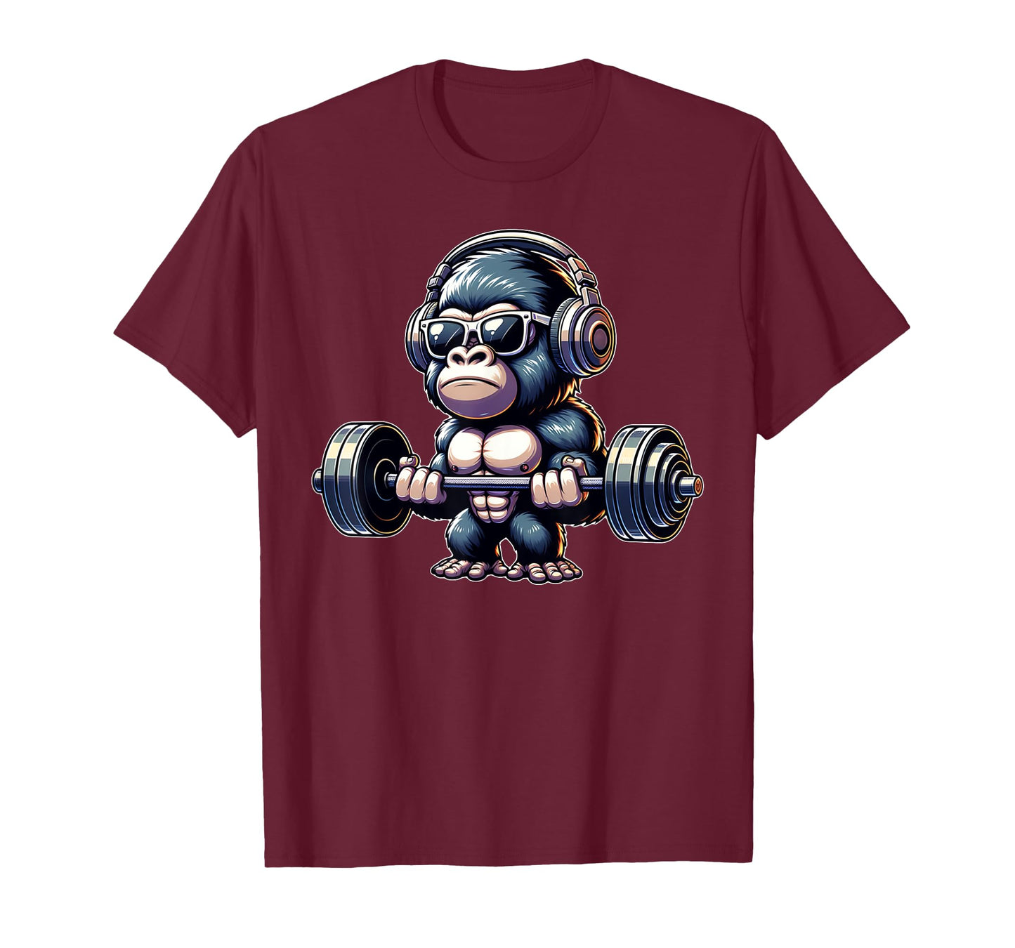 Gorilla Funny Gym Weightlifting Bodybuilder Fitness Workout T-Shirt