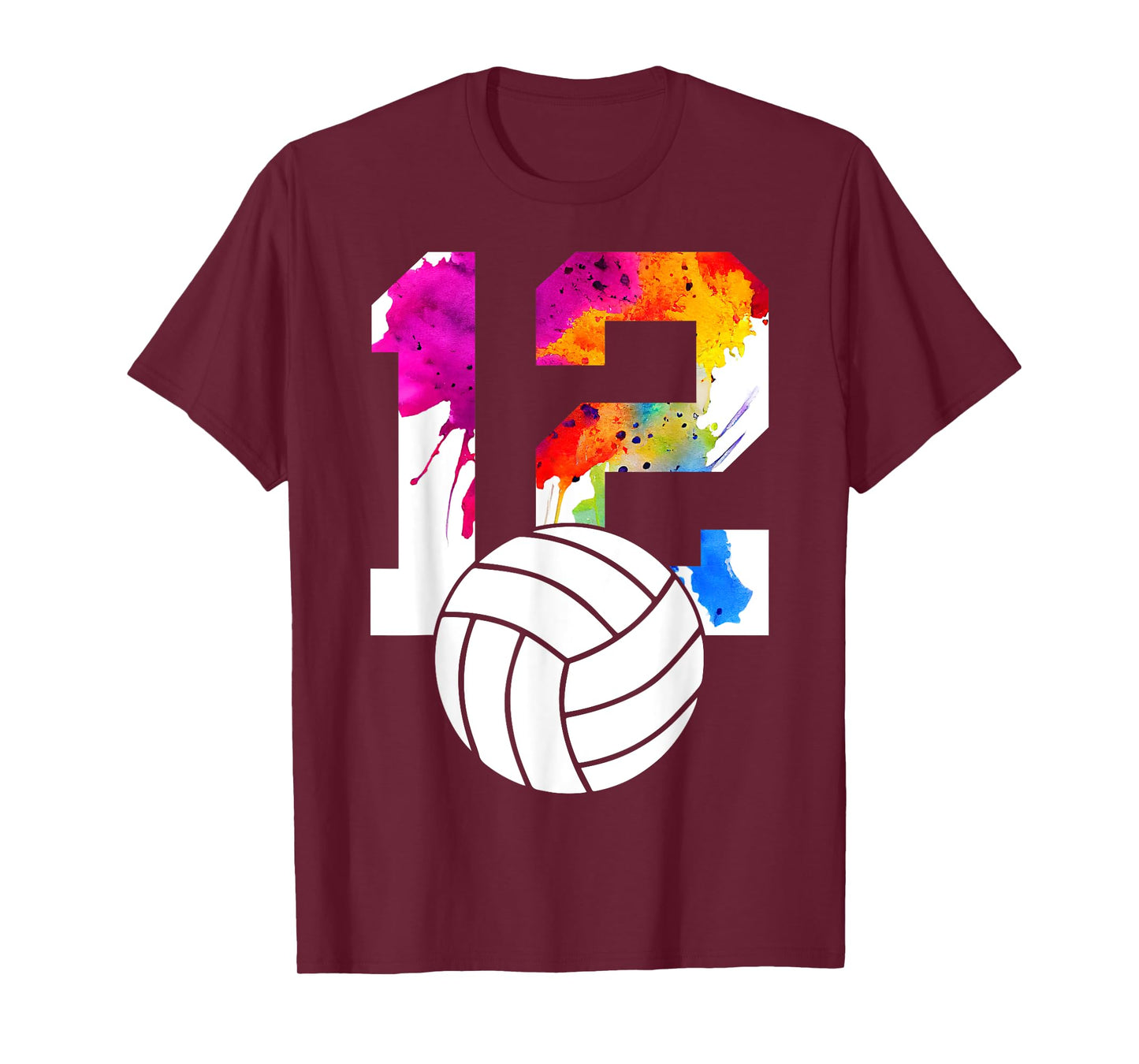 NUMBER 12 VOLLEYBALL 12TH BIRTHDAY T-Shirt