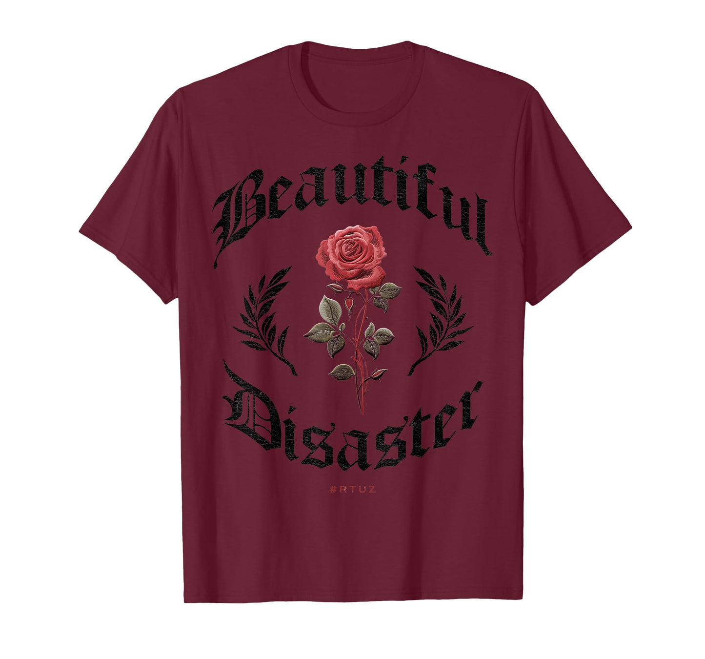Hip Hop Y2K Vintage Hipster Edgy Urban Streetwear Rose T-Shirt