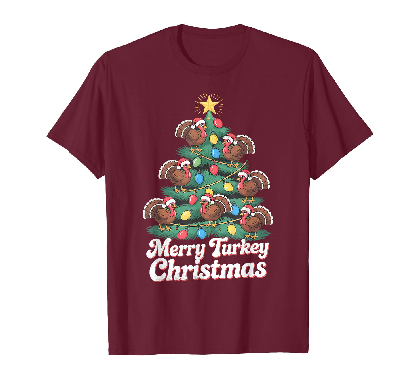 Turkey Christmas Tree T-Shirt