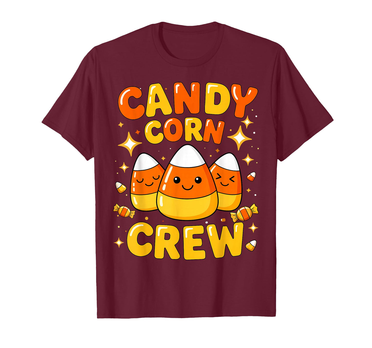 Candy Corn Crew Halloween Costume Family Friends Matching T-Shirt