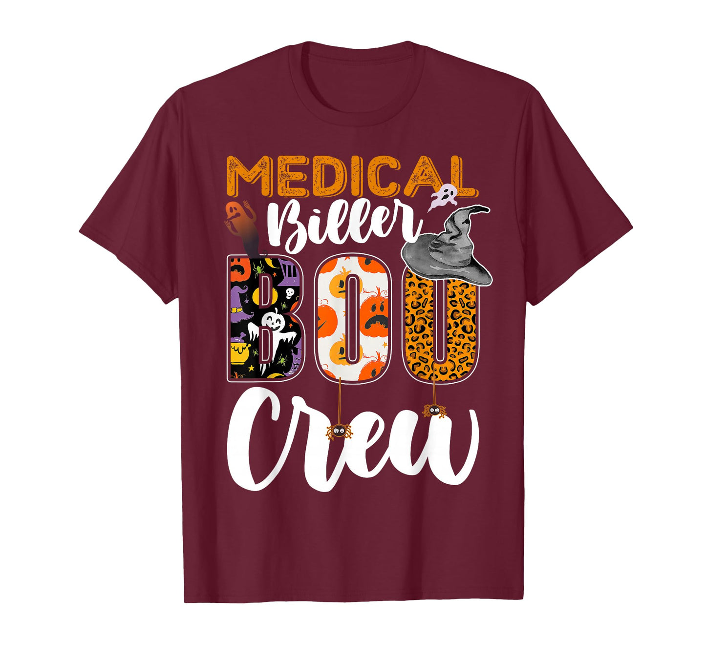Medical Biller Boo Crew Halloween Match Billing Specialist T-Shirt