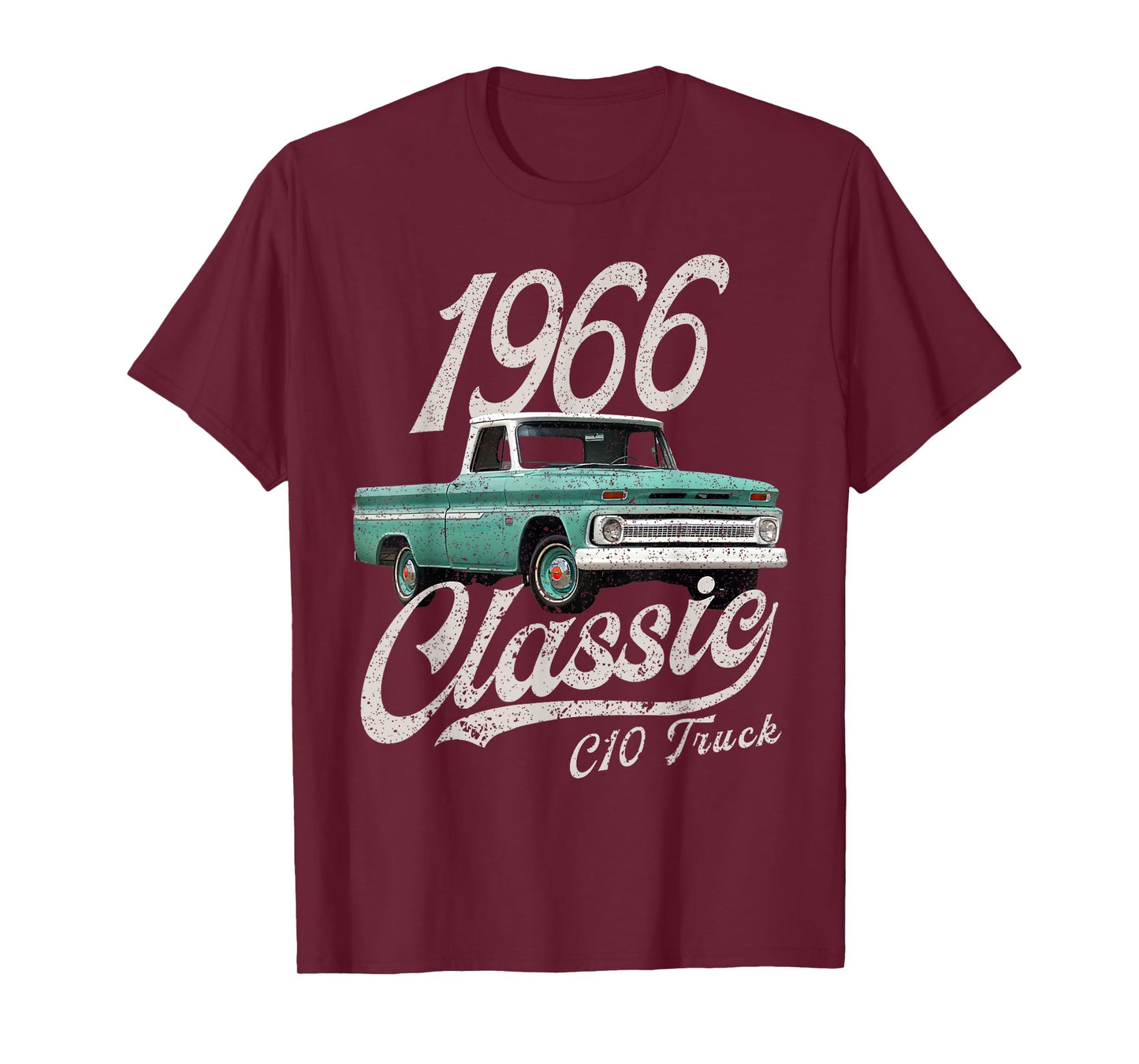 CLICK FOR MORE C10 CARS 1966 c10 truck T-Shirt, Small, Black