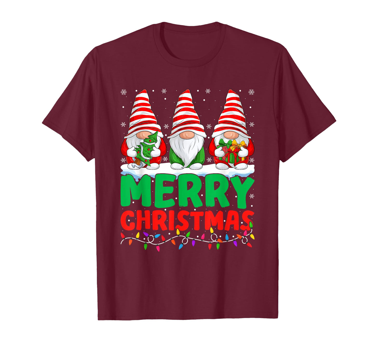 Merry Christmas Gnome Matching Family Xmas Squad Gnome T-Shirt