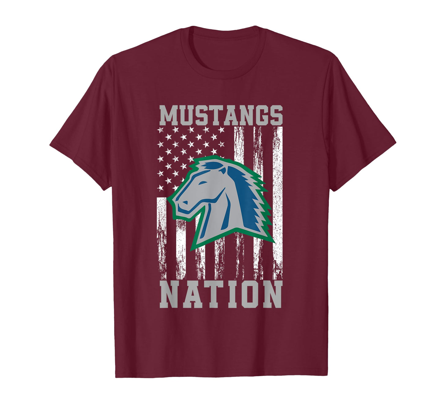 Millard North Mustangs Logo Nation HS T-Shirt