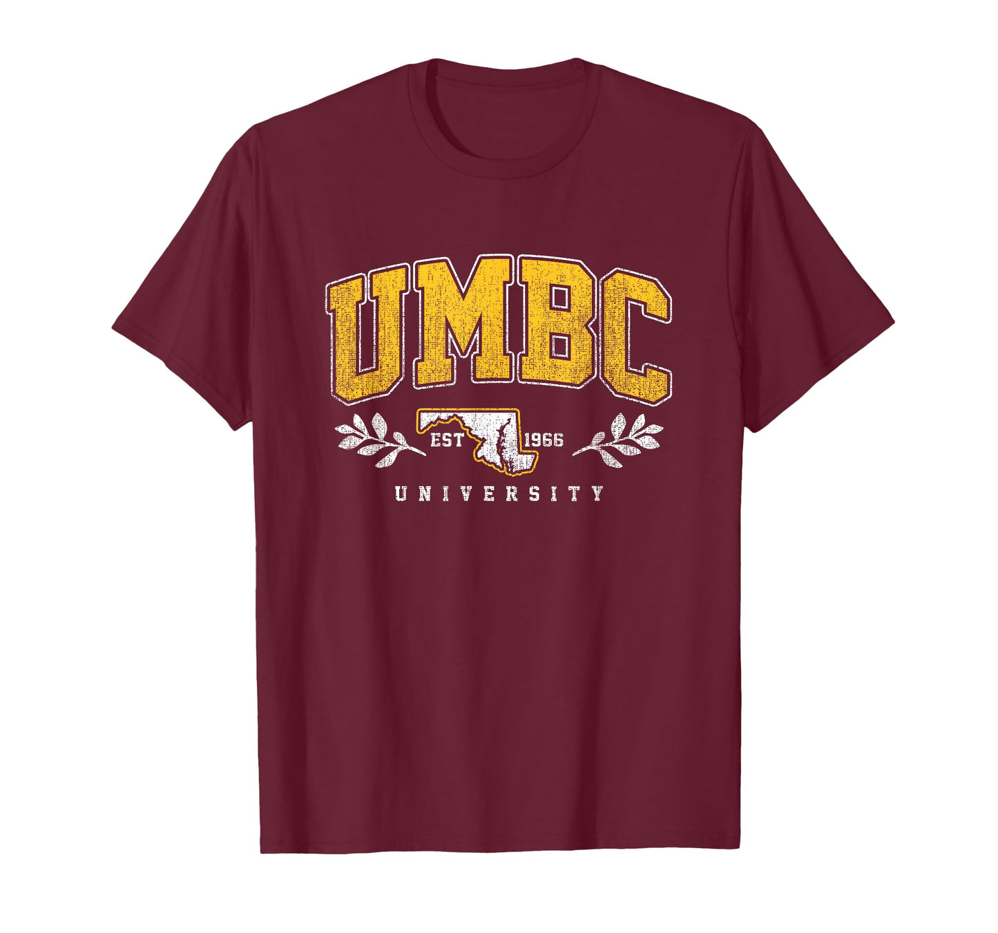 UMBC Arch Retro Collegiate Athletic Sports Tee Men Women T-Shirt