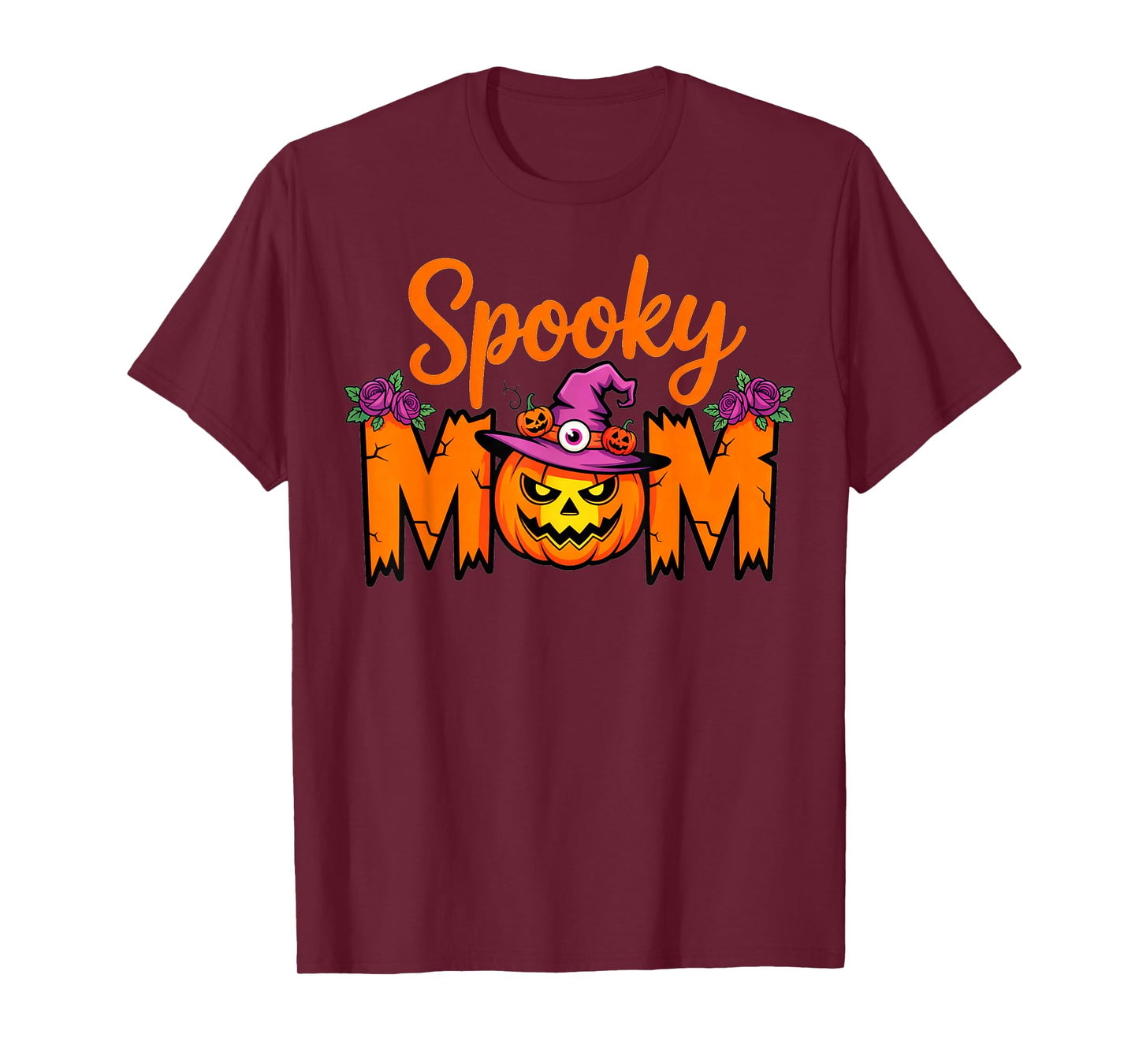 Mama Spooky Mom Trick Or Treat Halloween Ghost Mom Mother T-Shirt