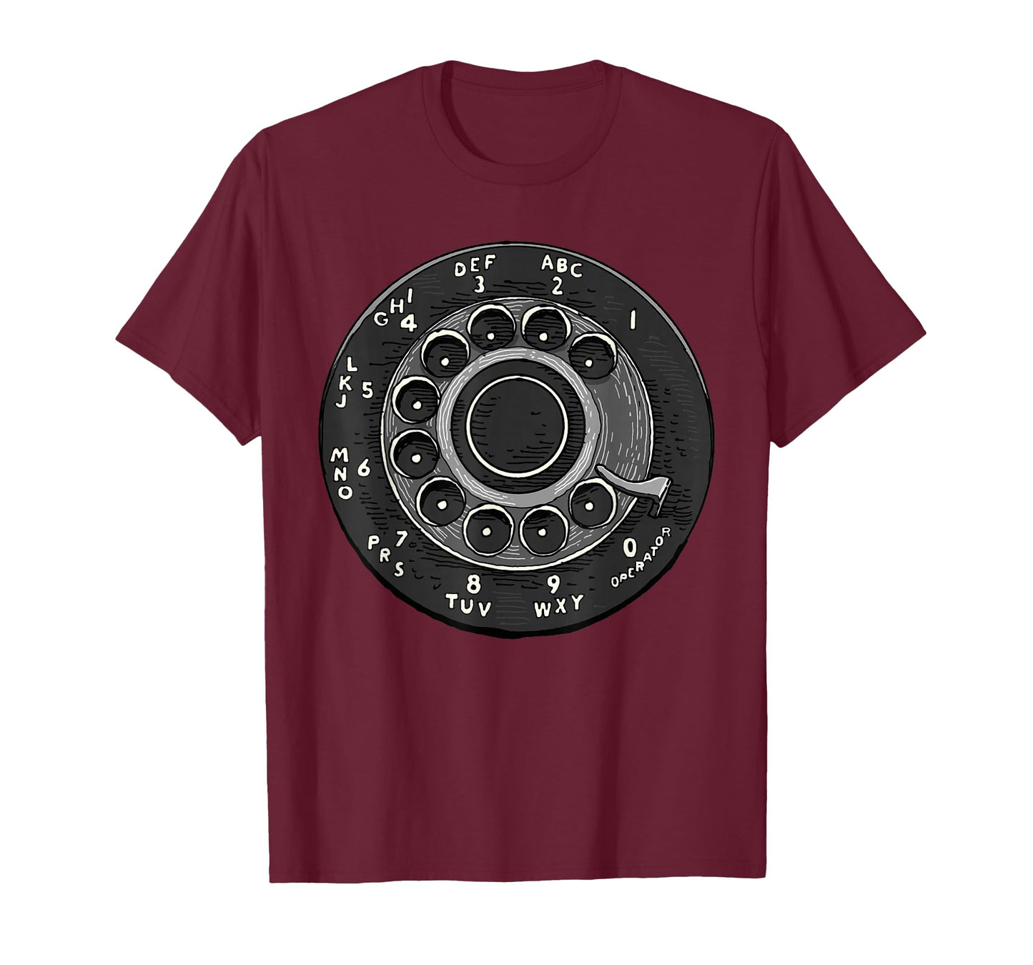 Rotary Phone Shirt Retro Phone Number Rotary Dial Classic T-Shirt