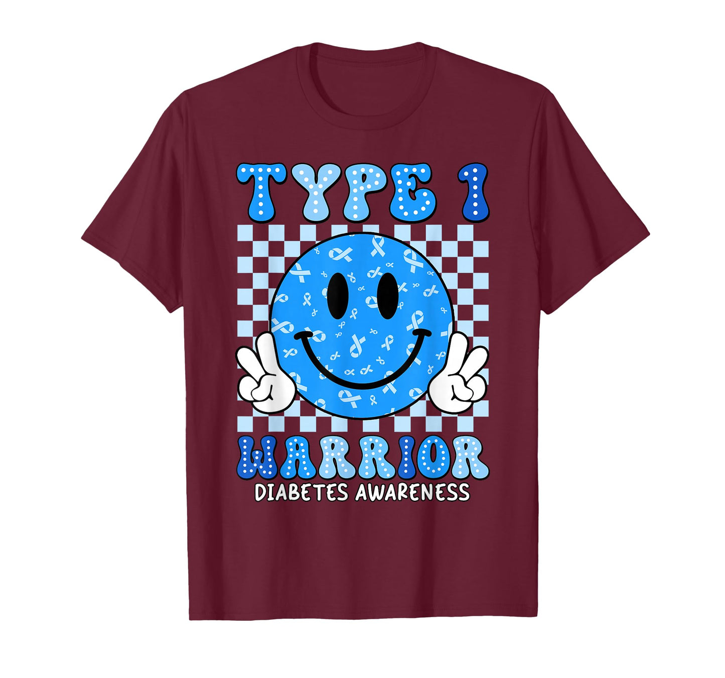 Diabetes Awareness Toddler Ribbon T1D Warrior Support Squad T-Shirt