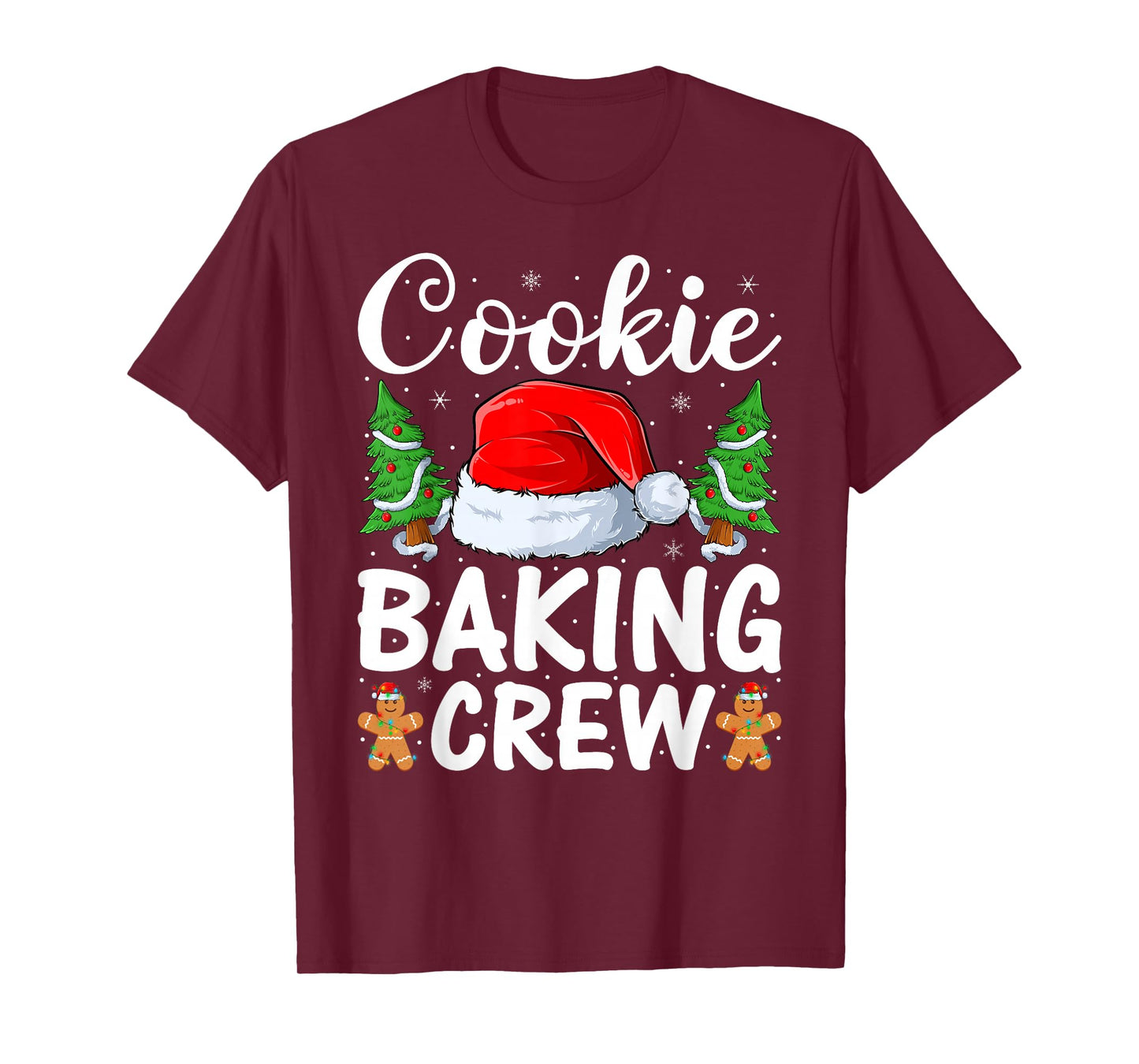 Cookie Baking Crew Christmas Pajama Santa Family Baking Team T-Shirt