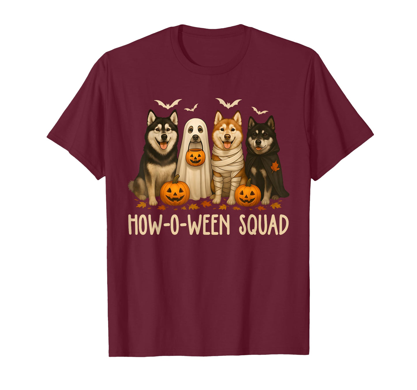 Halloween Ghost Husky Dog Mom Husky Lover Men Women Kid T-Shirt