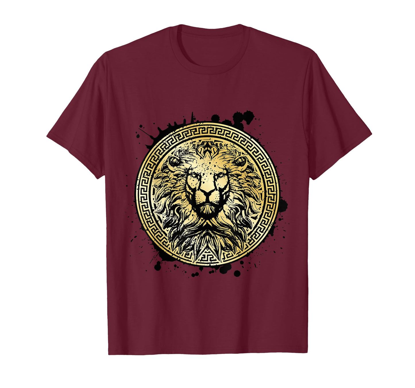 Lion Mythology Gold Beast Workout Motivation Gym Fitness T-Shirt