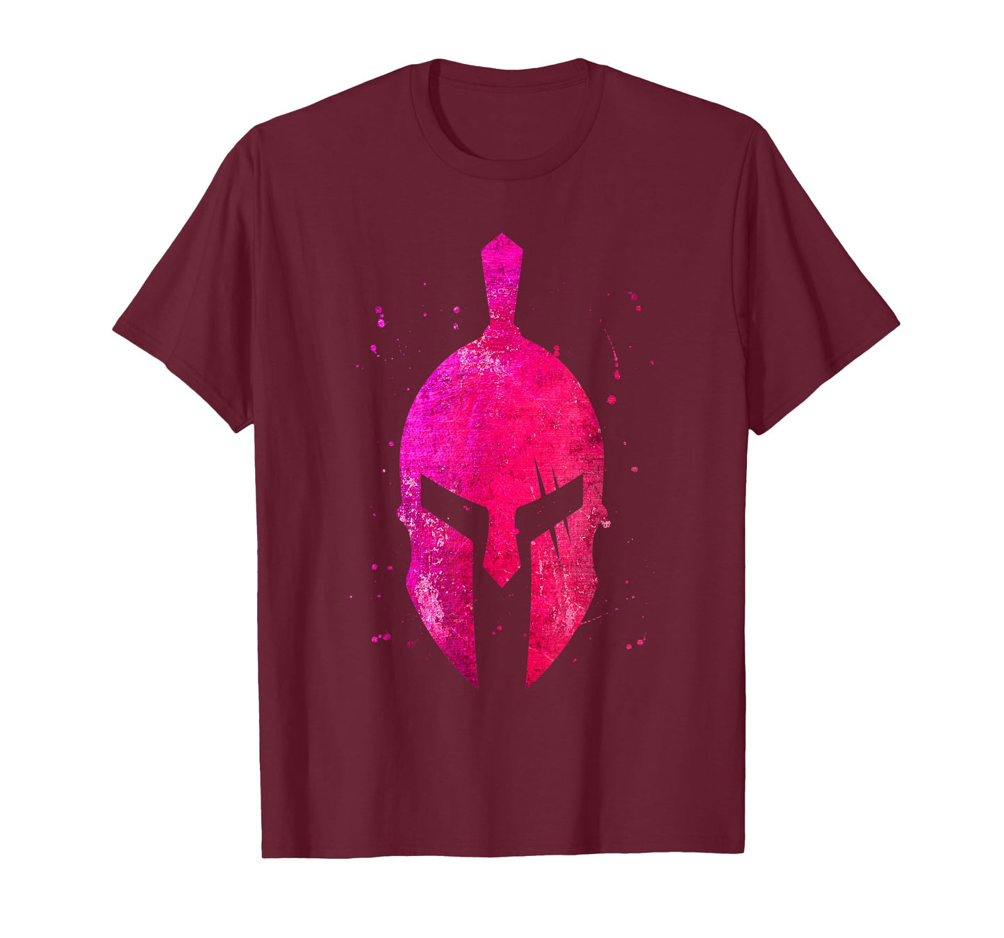 Gladiator Helmet Symbol Pink Spartan Girl Workout Gym Sparta T-Shirt