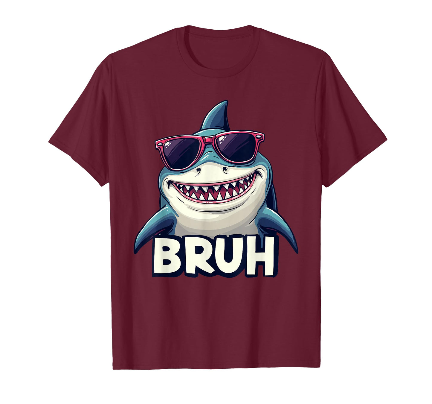 Funny Shark Meme BRUH Teenager kids men women Graphic T-Shirt