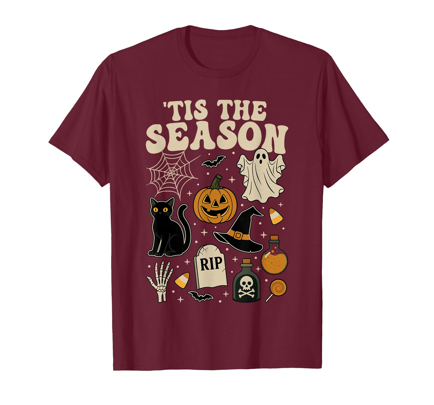 Tis The Season Halloween Vibes Spooky Season Women Men Kids T-Shirt
