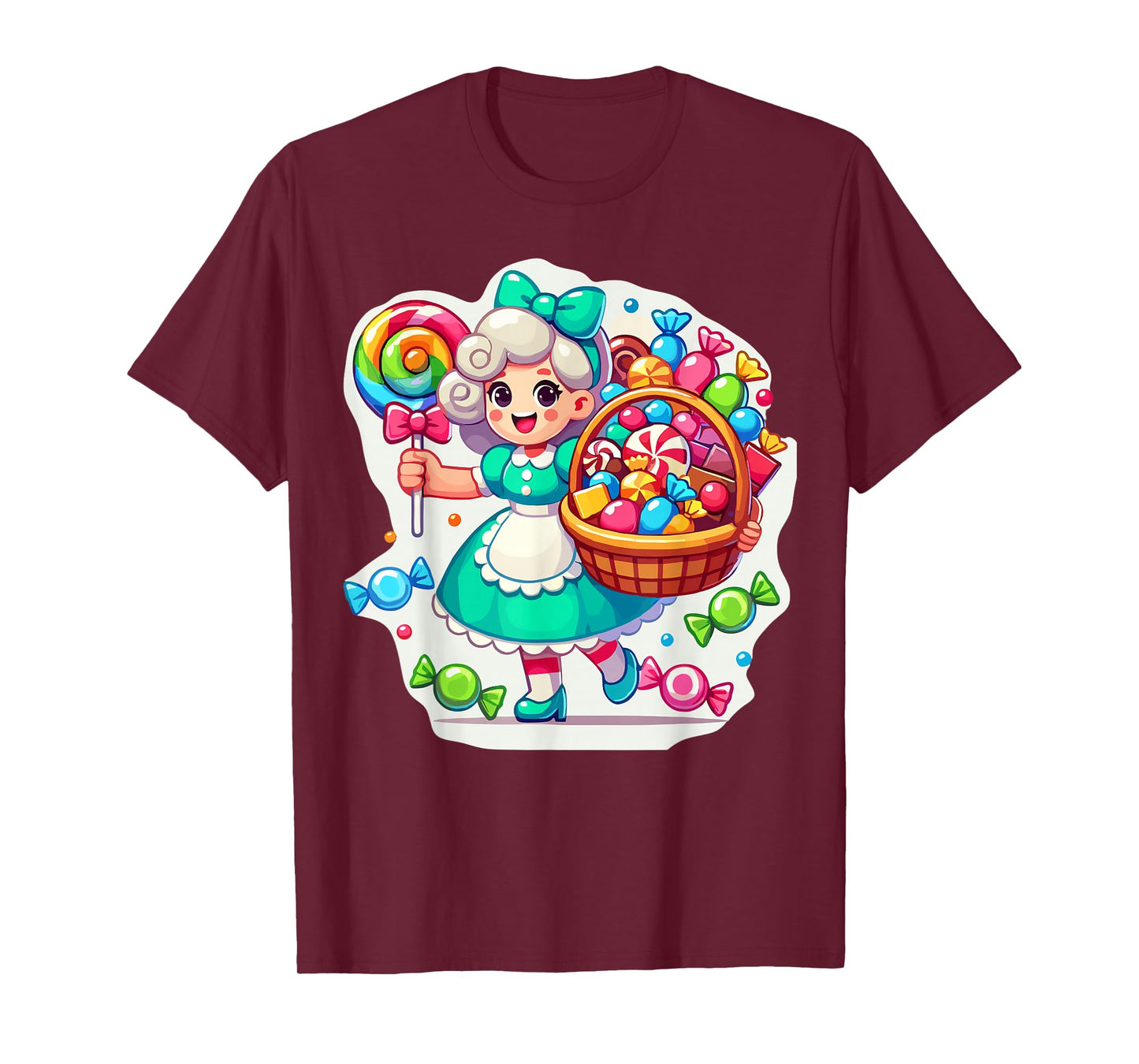 Giant Candy Land Game Crew Candy Land Costumes Adult Women T-Shirt