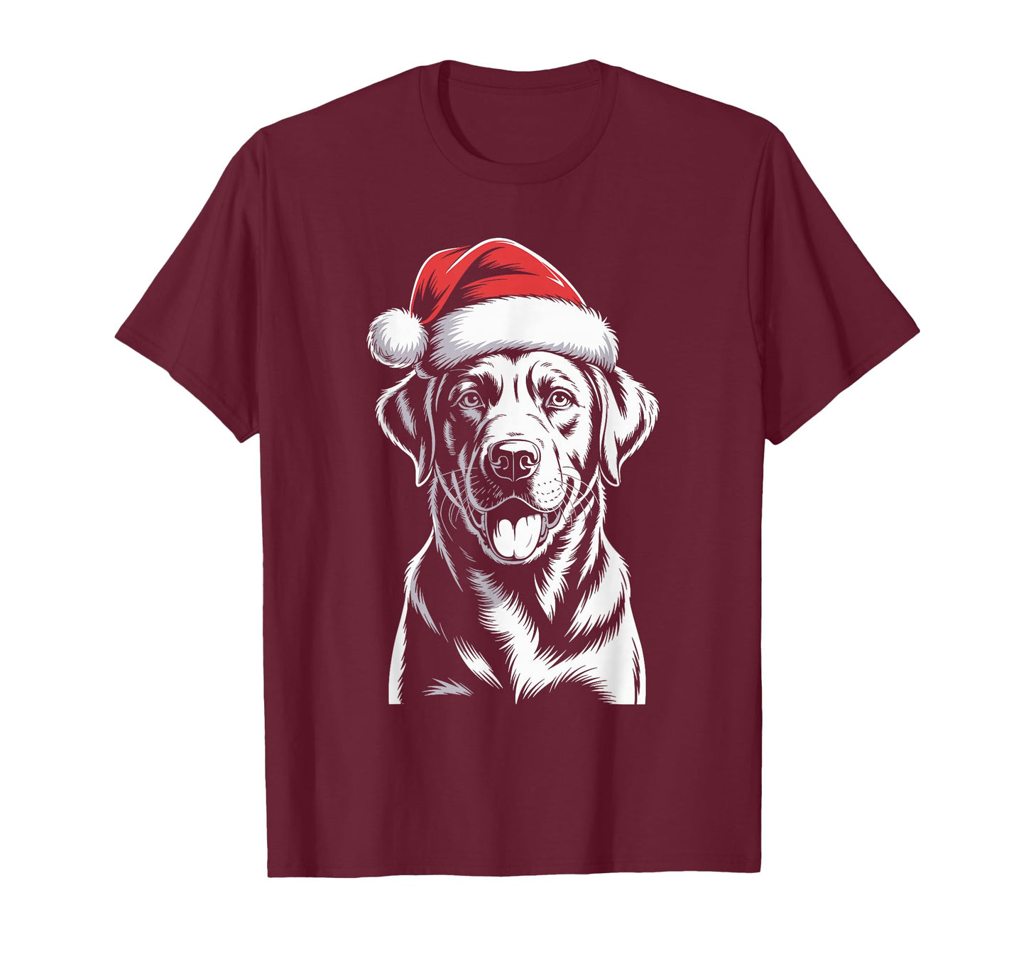 Chocolate Lab Dog Santa Hat Christmas Pajama Labrador T-Shirt