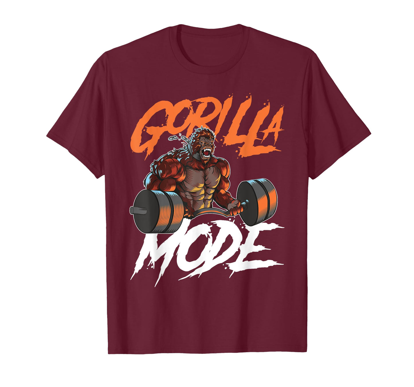 Gorilla Mode Gym Beast Workout Weights Lifting Power - Gift T-Shirt