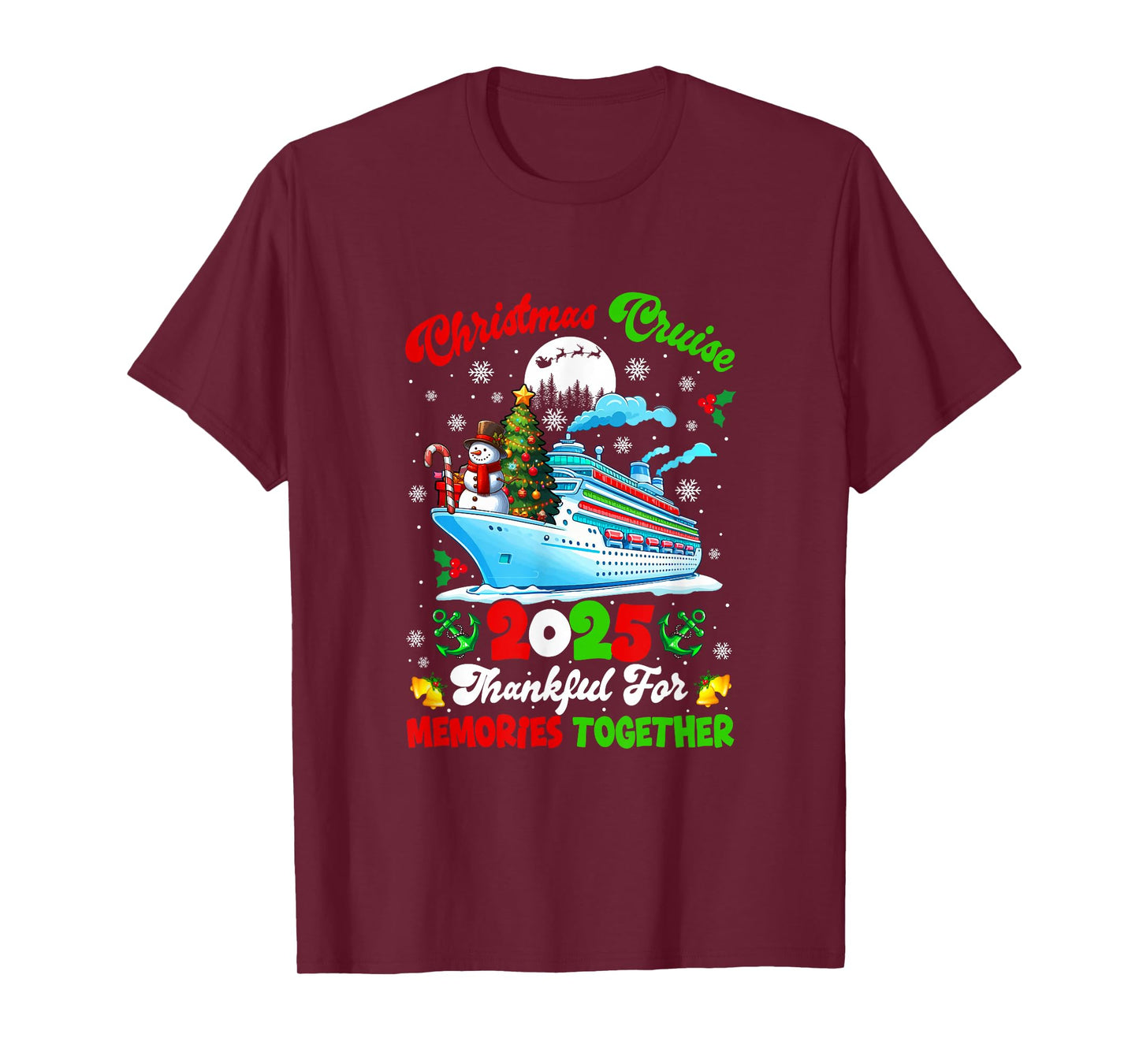 Cruise 2025 Christmas Together Thankful for Memories T-Shirt