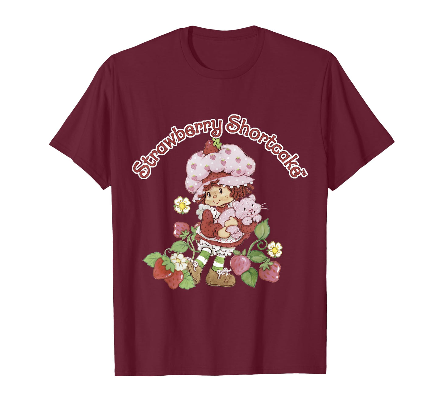Strawberry Shortcake & Custard Berry Cute Vintage T-Shirt