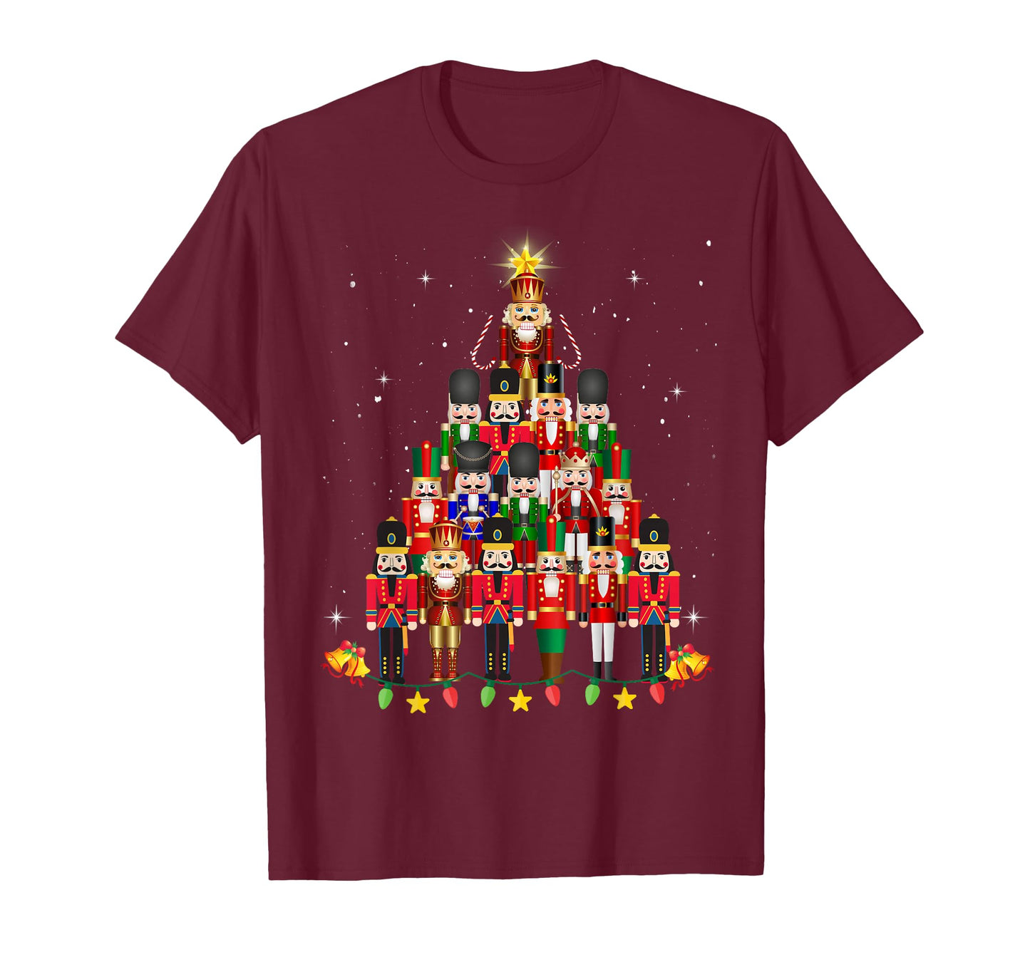 Loudest Nutcracker Group Matching Family Holiday Funny Nutcracker Christmas Tree 2024 Unisex T-Shirt Black Small