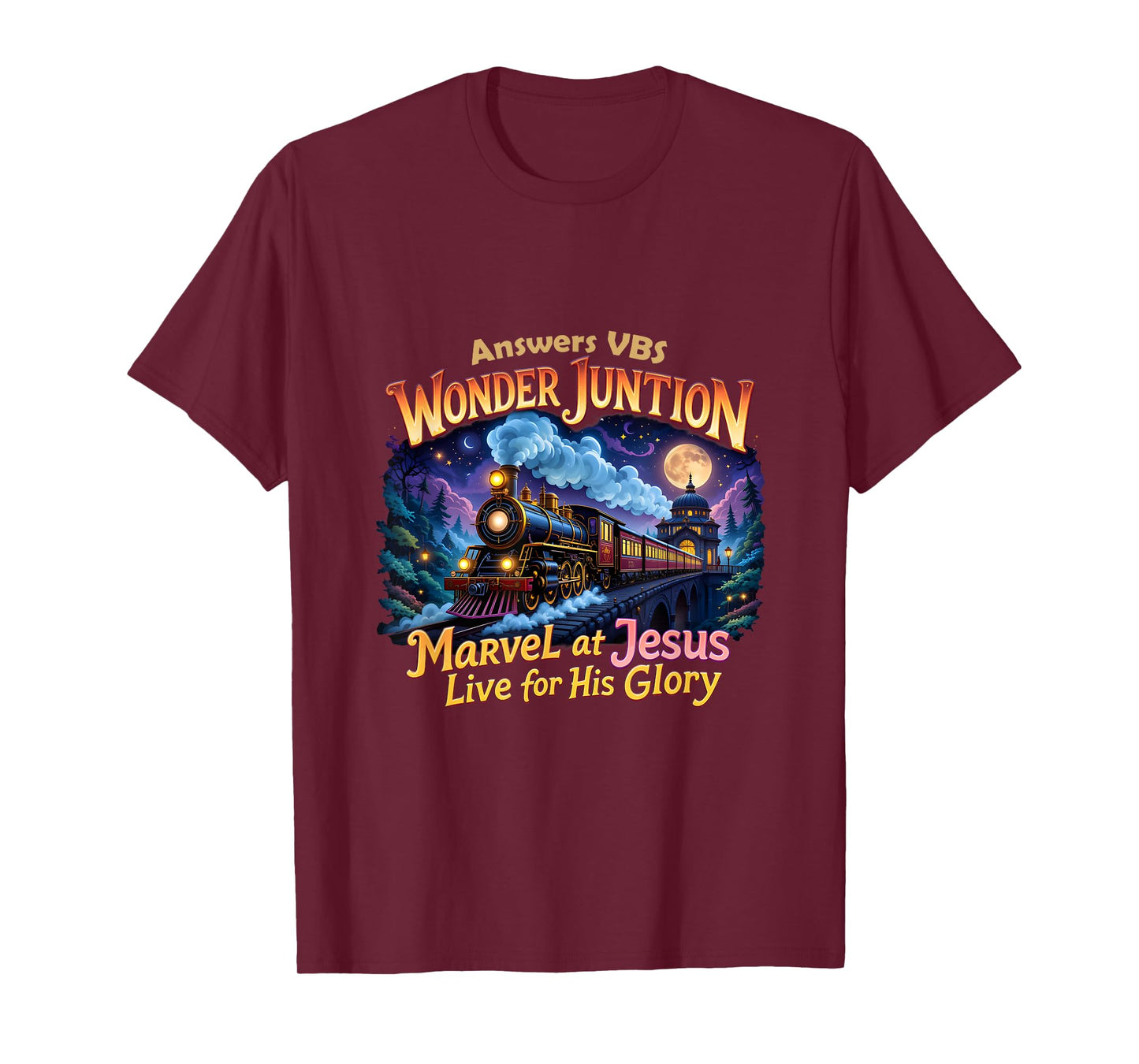 VBS 2025 Wonder Christian Camp Junction His Glory Jesus T-Shirt