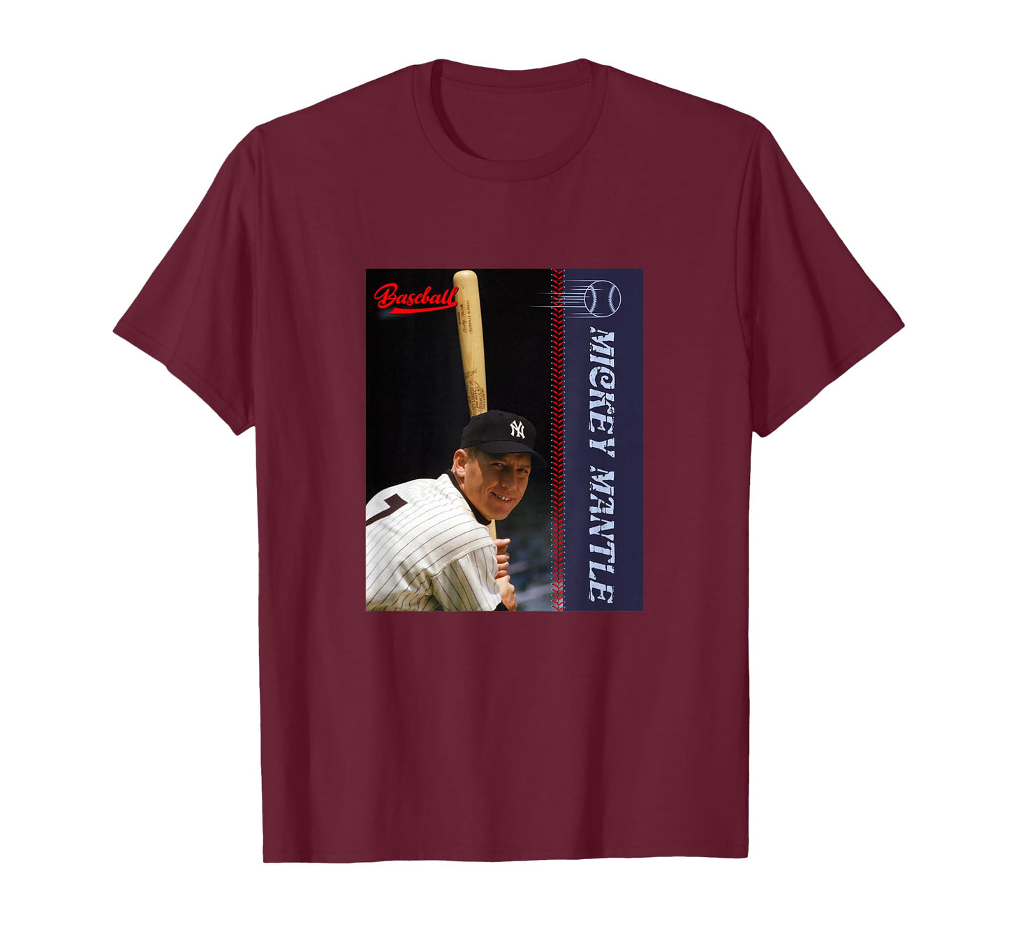 Mickey Mantle_Baseball_002 T-Shirt