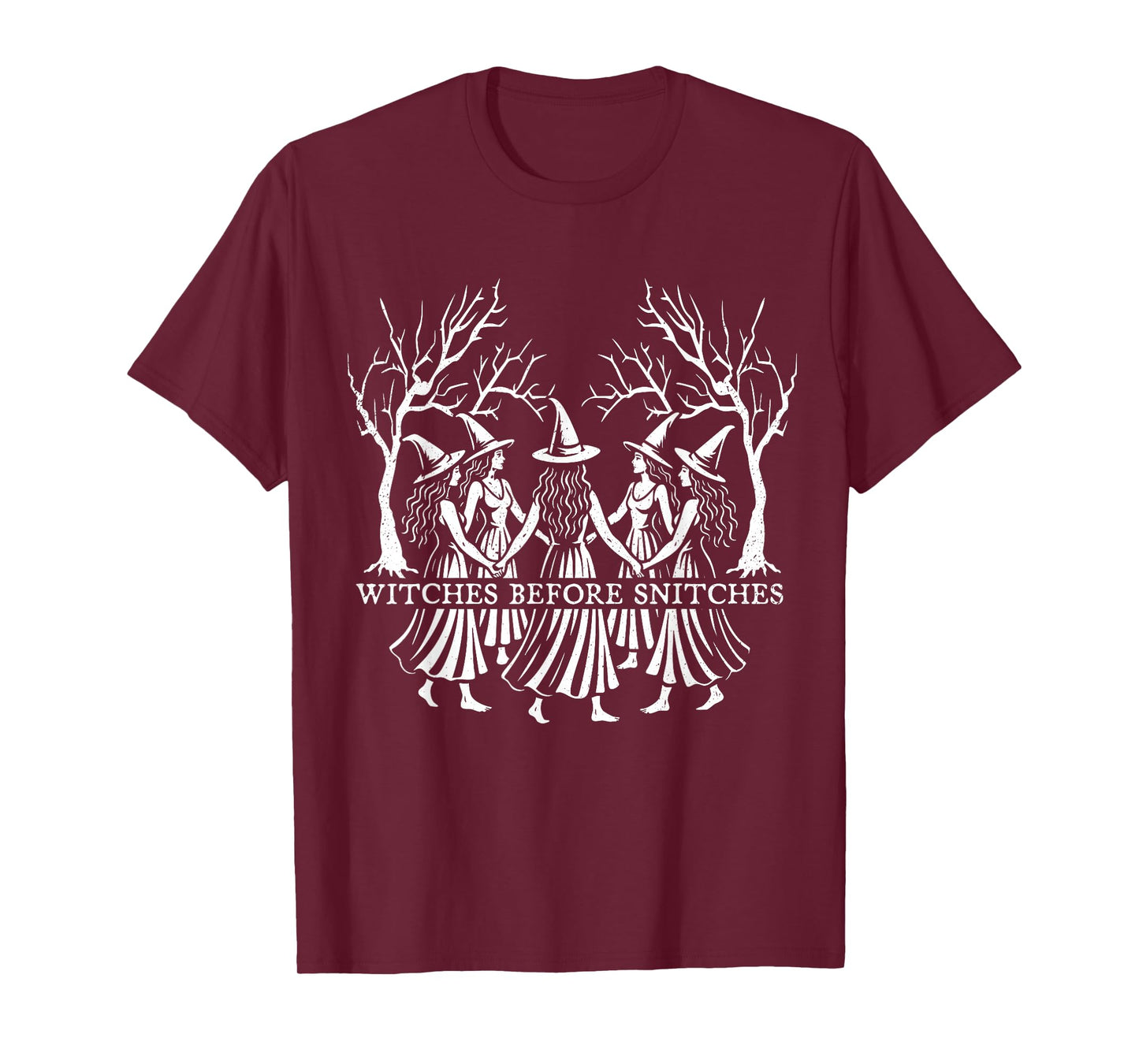 Witches Before Snitches Funny Halloween Coven T-Shirt