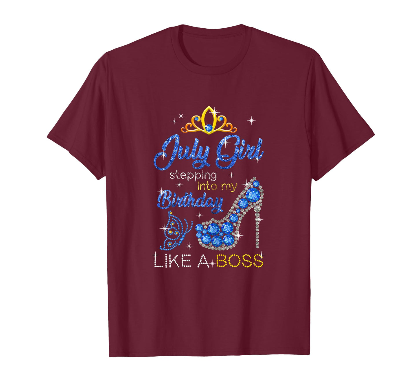 July Girl Stepping Into My Birthday Gift for Cancer Womens T-Shirt