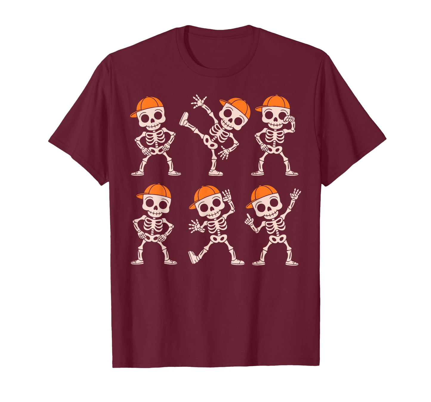 Funny Cute Dancing Skeleton Halloween Boys Kids Toddlers T-Shirt