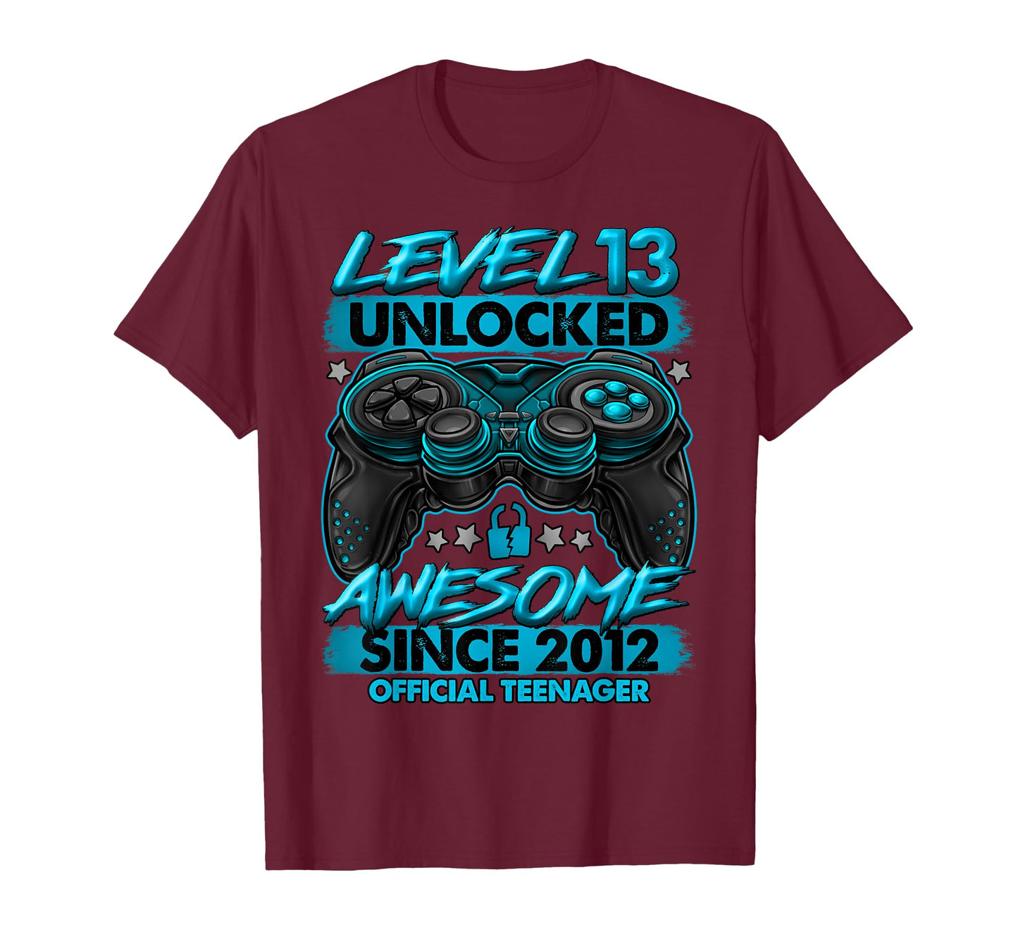 Official Teenager Level 13 Unlocked Gifts 13th Birthday Boy T-Shirt