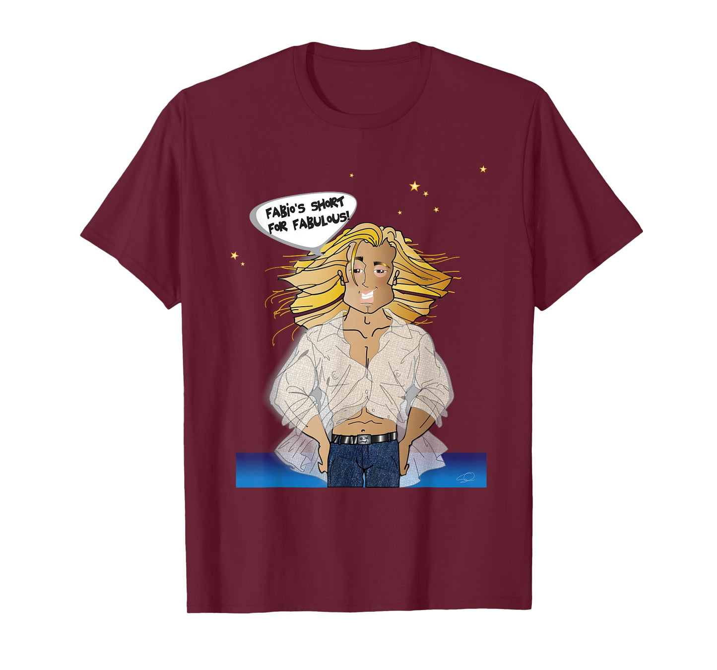Funny Fabio "look-a-like" Tee T-Shirt