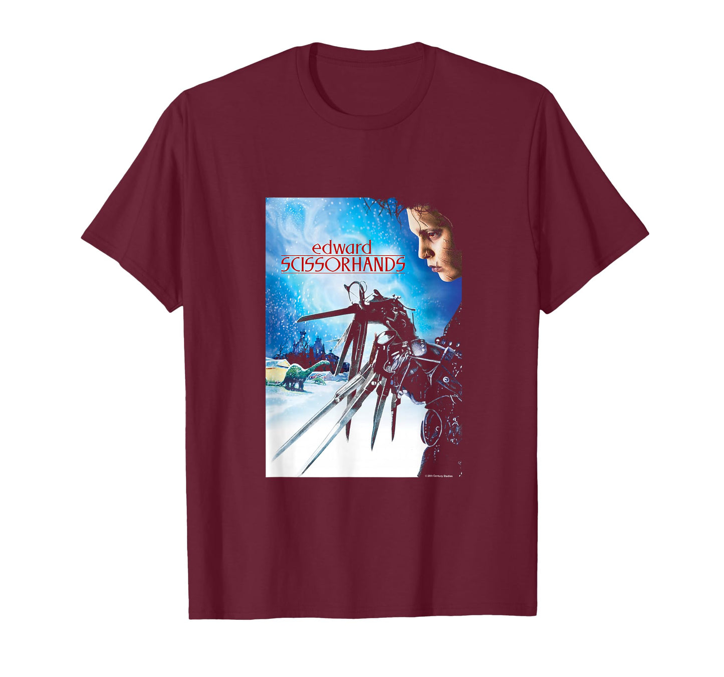 Edward Scissorhands Iconic Vintage Big Chest Movie Poster T-Shirt