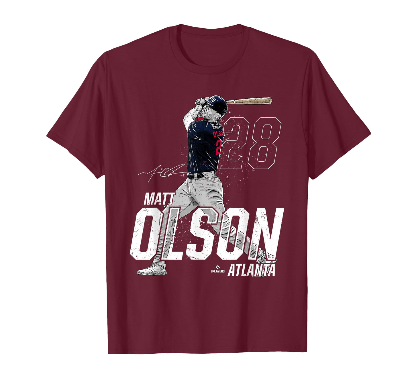 Dynamic Pose Matt Olson Atlanta Baseball MLBPA T-Shirt