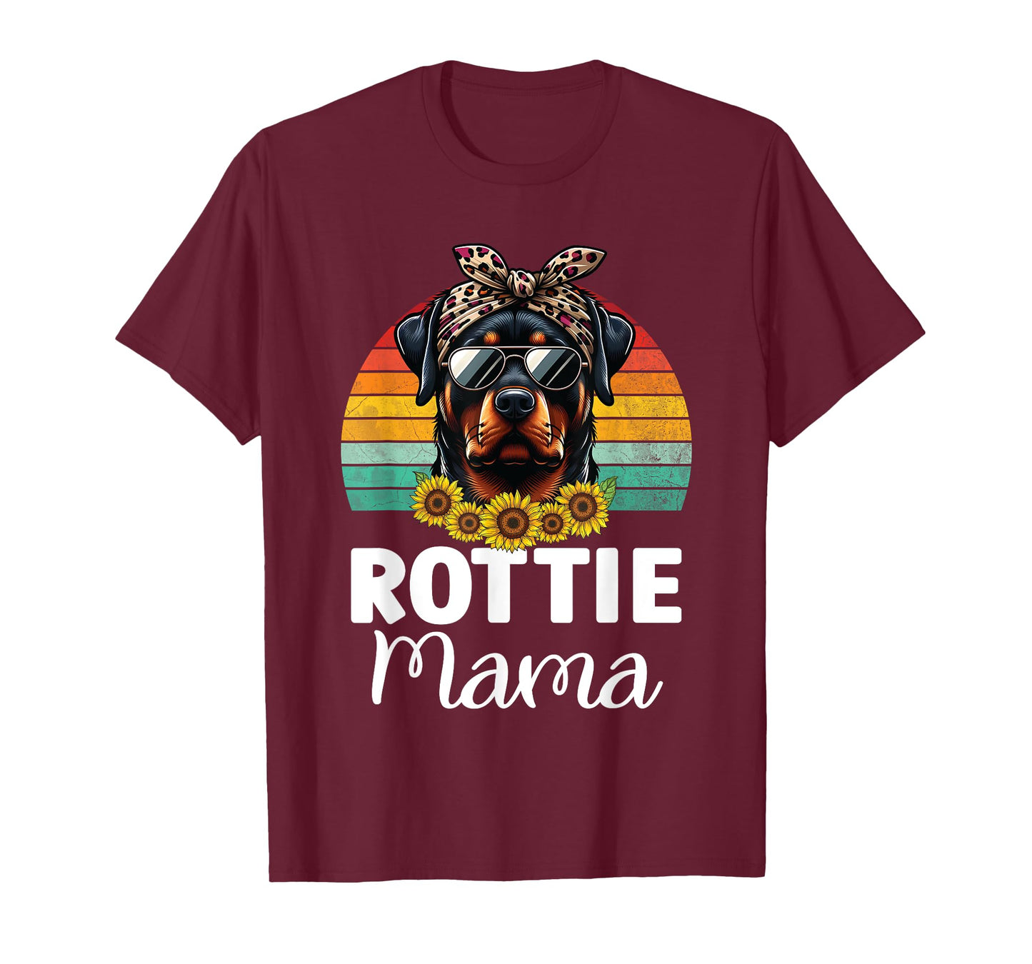 Rottweiler Mom Dog Lovers Rottie Mama Puppy Mother's Day T-Shirt
