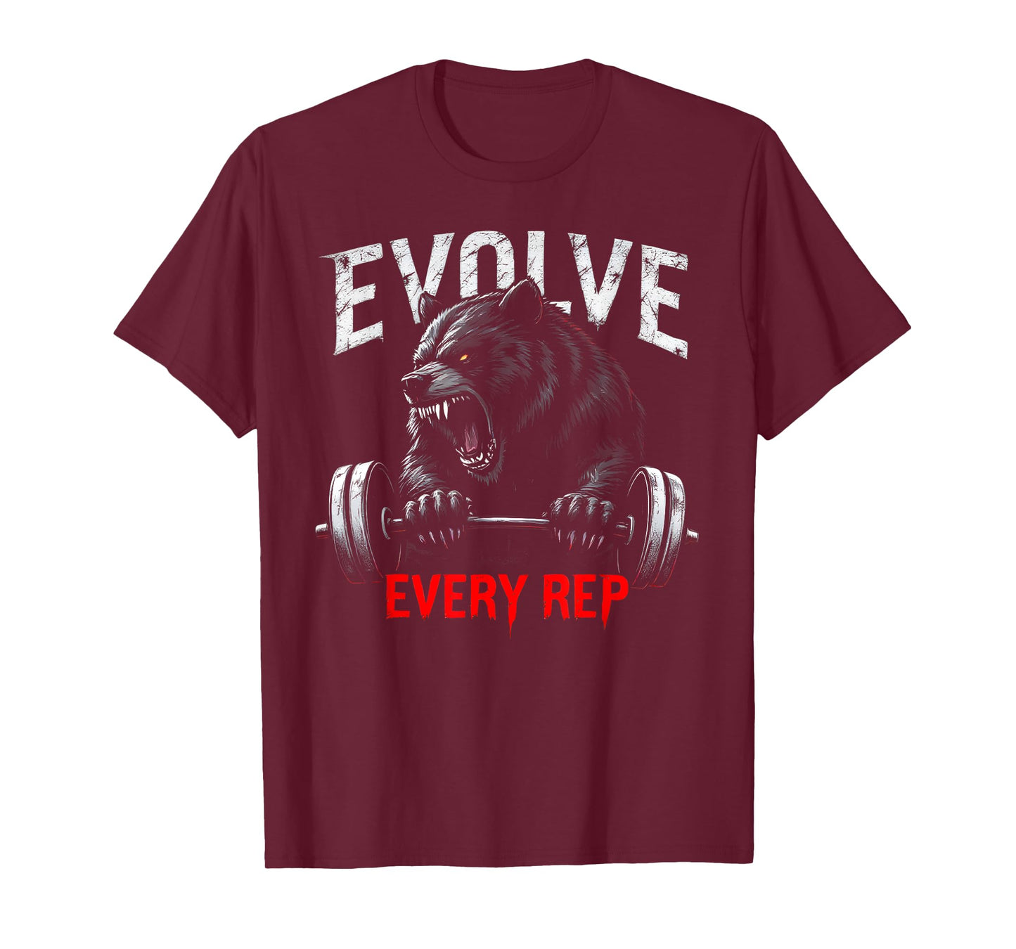Evolve Every Rep Gym Motivation for Fitness Enthusiasts T-Shirt