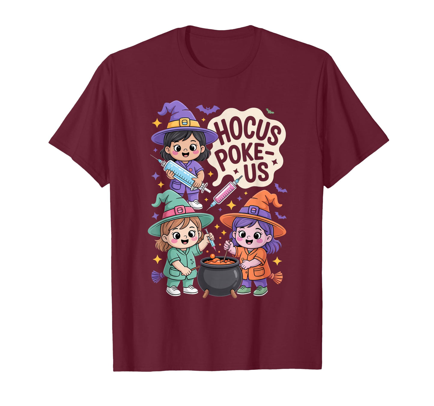 Hocus Poke-Us Nurse Witch Halloween Costume Humor T-Shirt