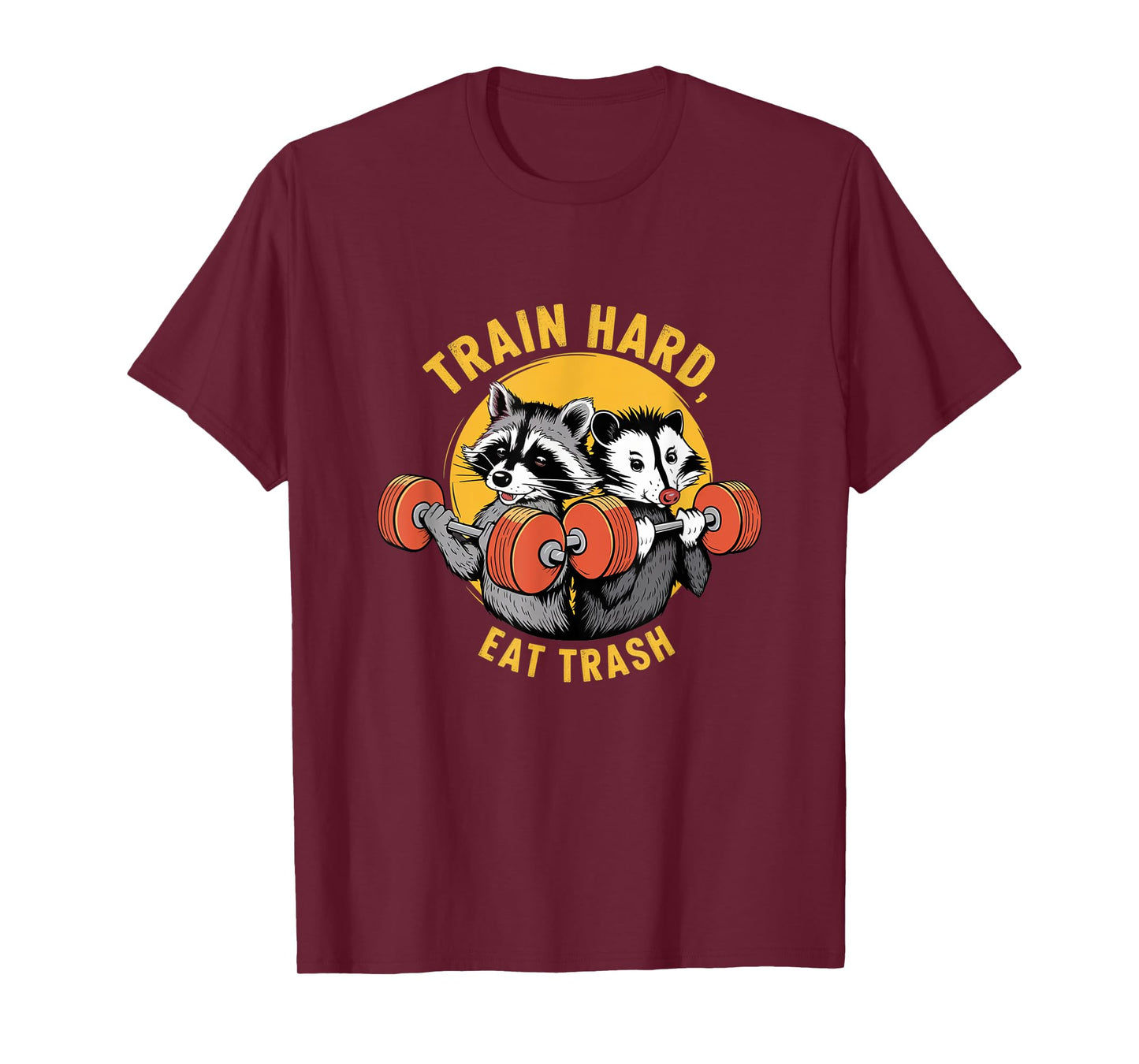 Train hard eat trash - Funny Trash Team Gym Workout T-Shirt