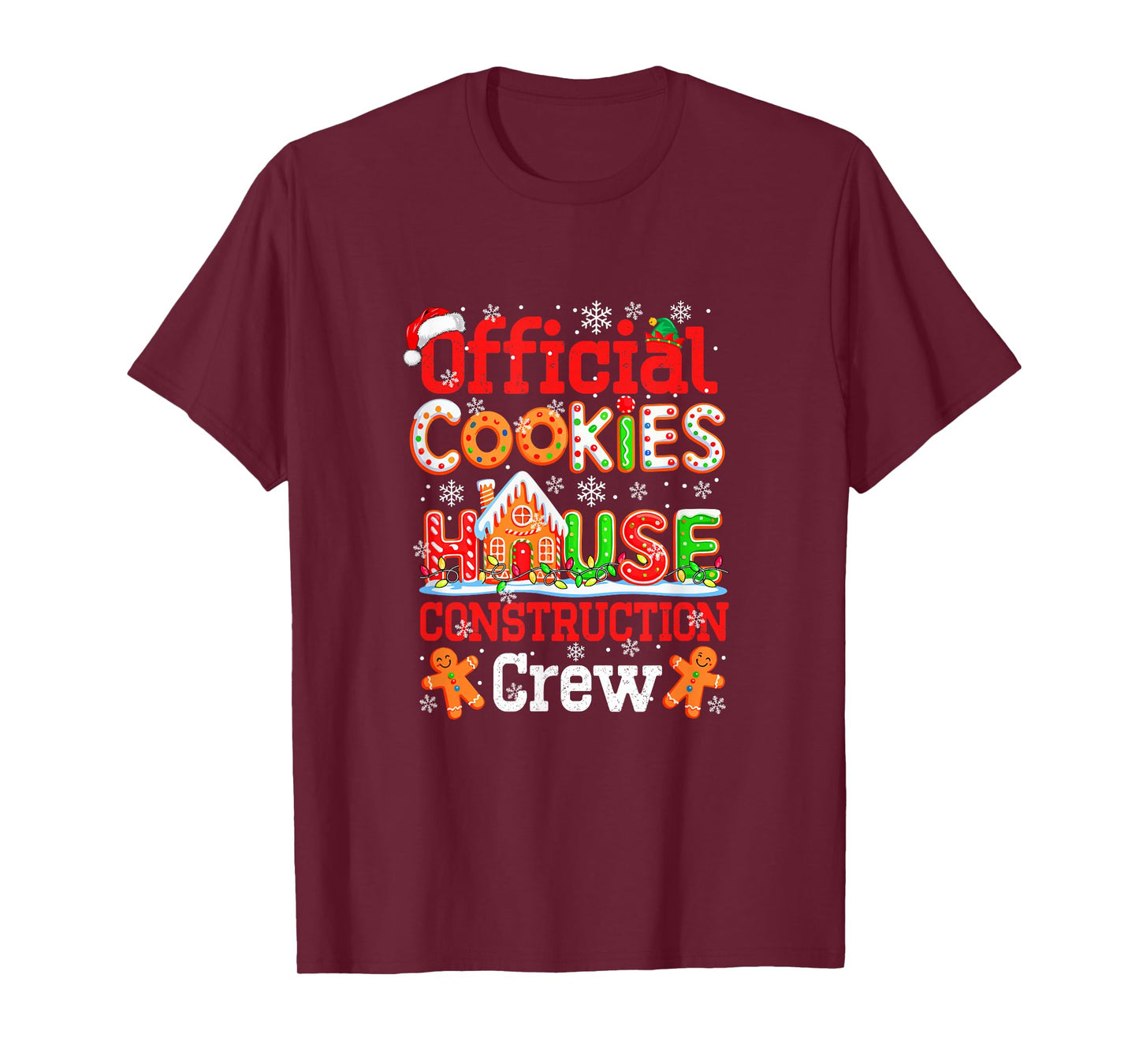 Official Cookies House Construction Crew Xmas Baker Team T-Shirt