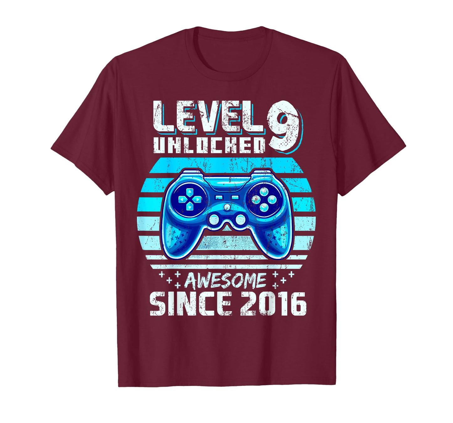 9th Birthday Boy Level 9 Gamer 9 Year Video Game Party T-Shirt