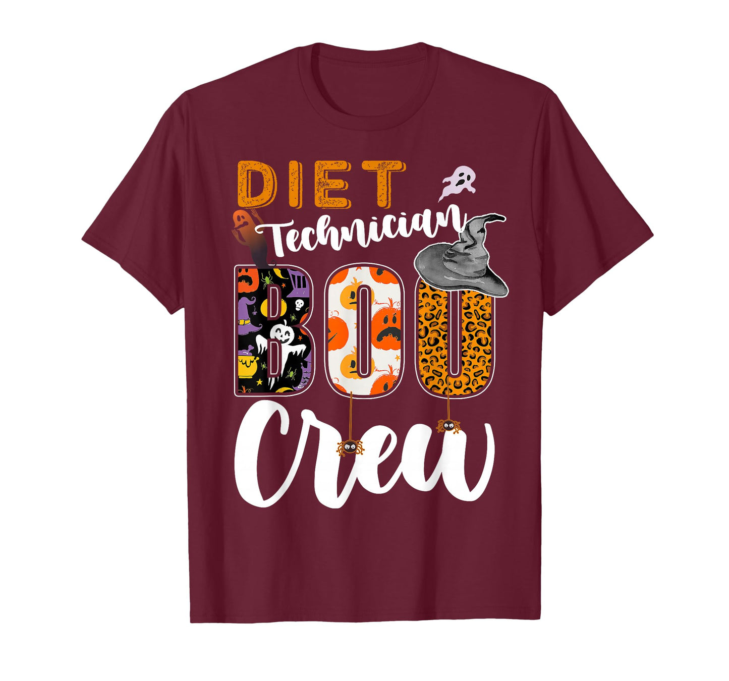 Diet Technician Boo Crew Halloween Match Dietetic Tech T-Shirt