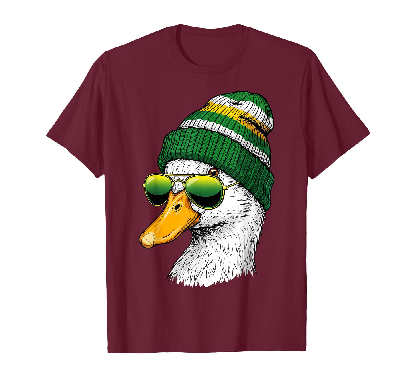Vintage Duck Wearing Sunglasses Retro Graphic Tee Duck T-Shirt