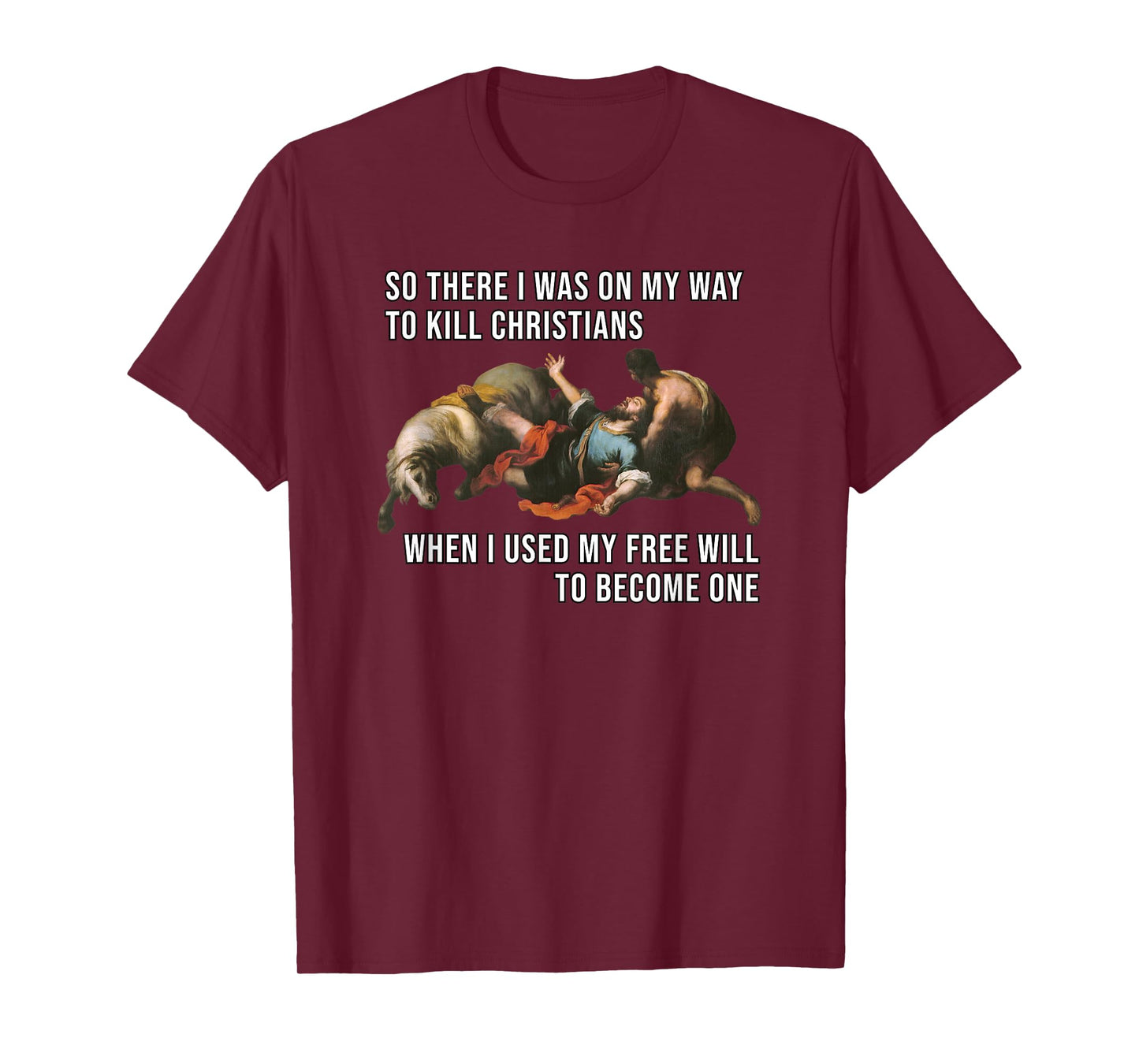 Funny Reformed Christian Calvinist Free Will Meme T-Shirt
