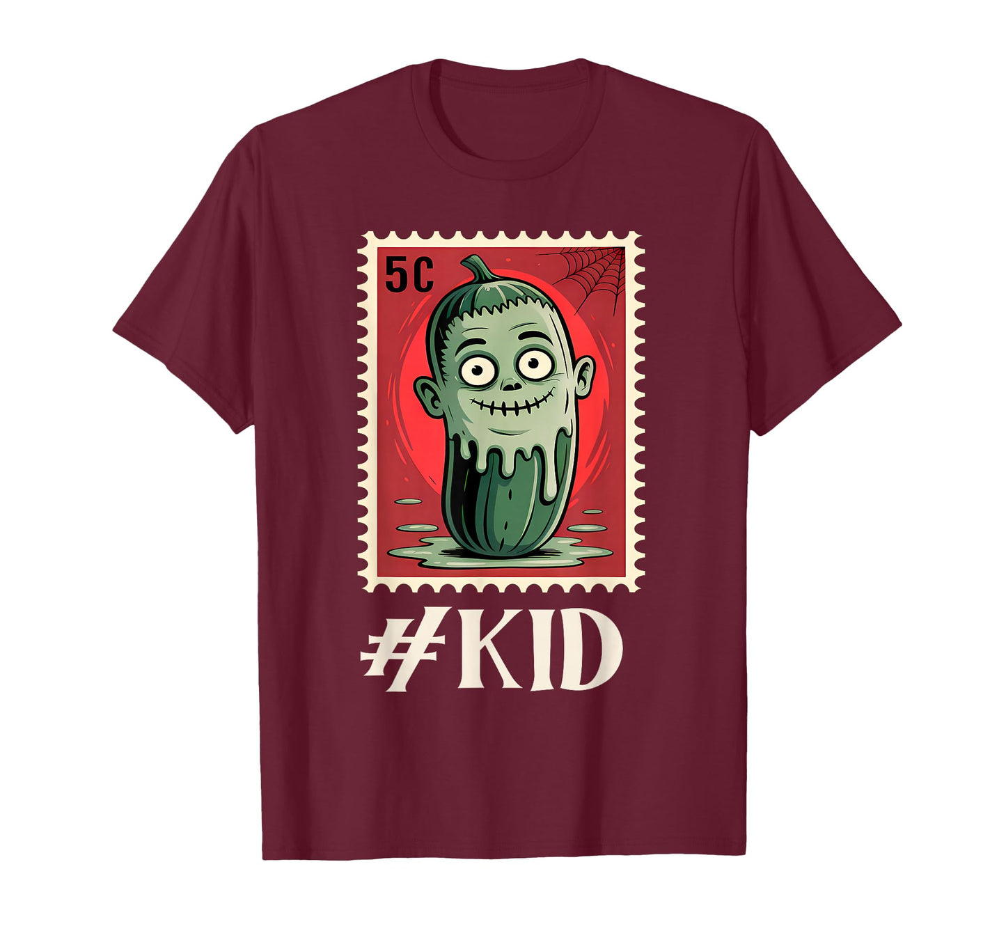 Creepy Cucumber Squad – Funny Halloween Stamp #Kid T-Shirt
