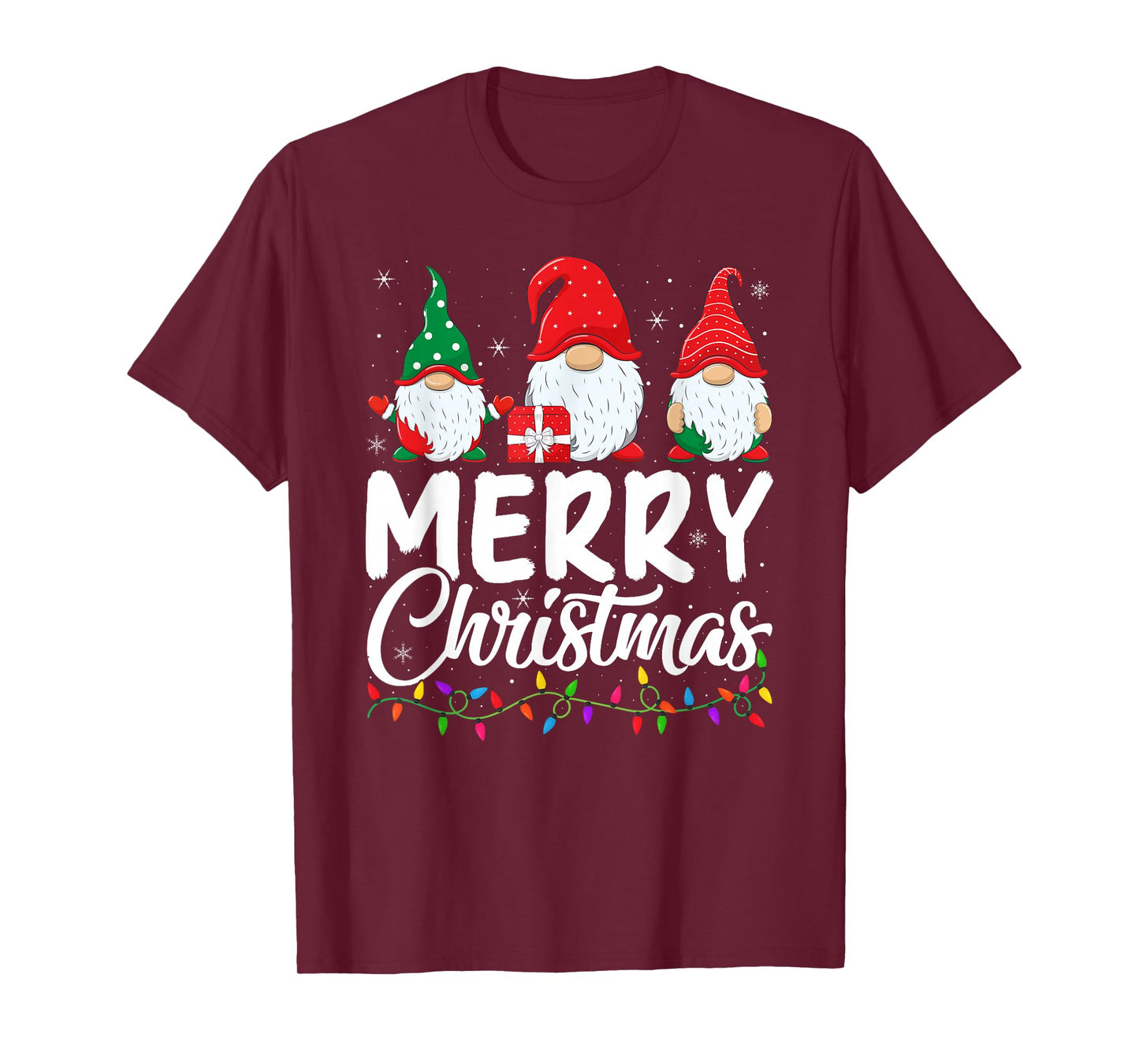 Gnome Merry Christmas Pajamas Matching Family Group Xmas T-Shirt