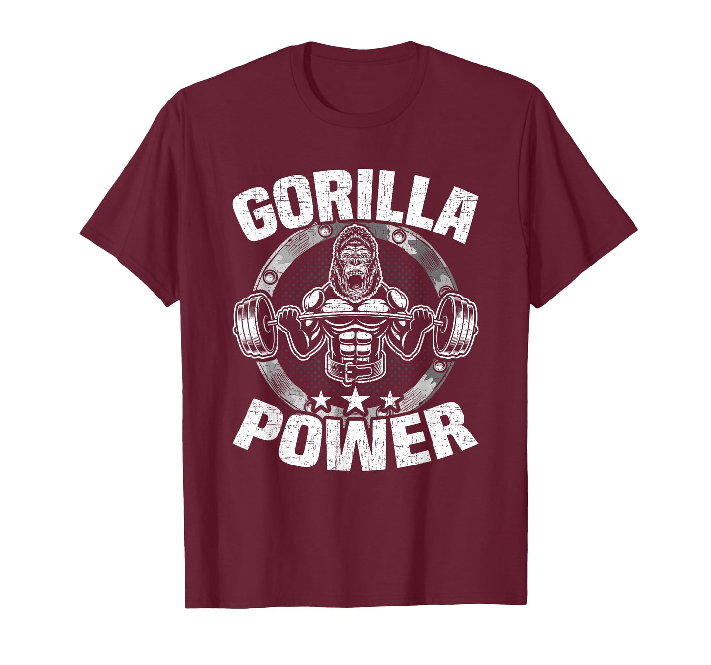 Gorilla Power Bodybuilding Weightlifting Workout T-Shirt